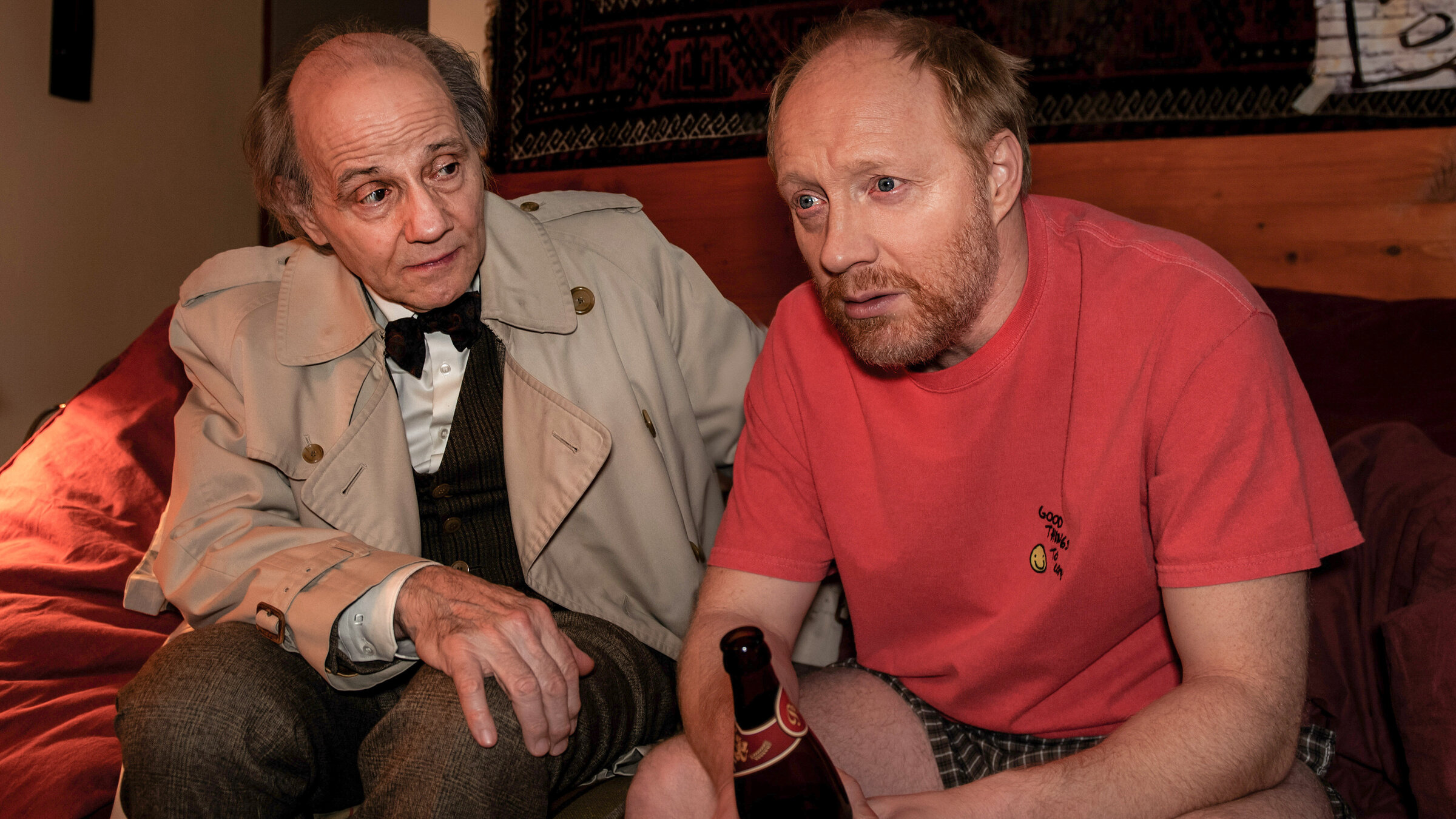 "Das Glück ist ein Vogerl": (v.li.): Nikolaus Paryla (Egon), Simon Schwarz (Franz).