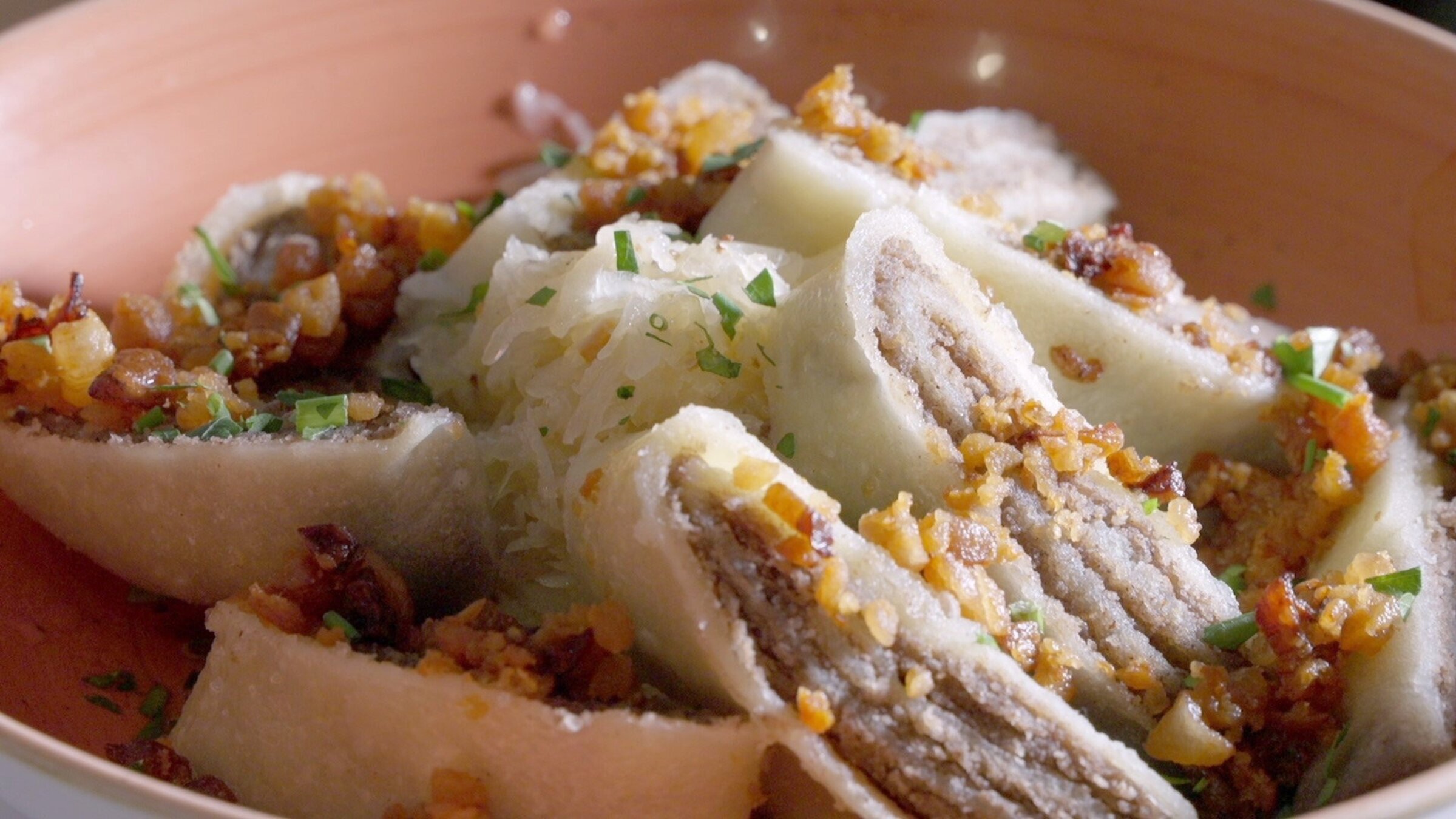 "Slow Food - Die Saat geht auf - Kulturelles Erbe": Die traditionellen Jauntaler Hadnkranznudeln, eine regionale Spezialität.