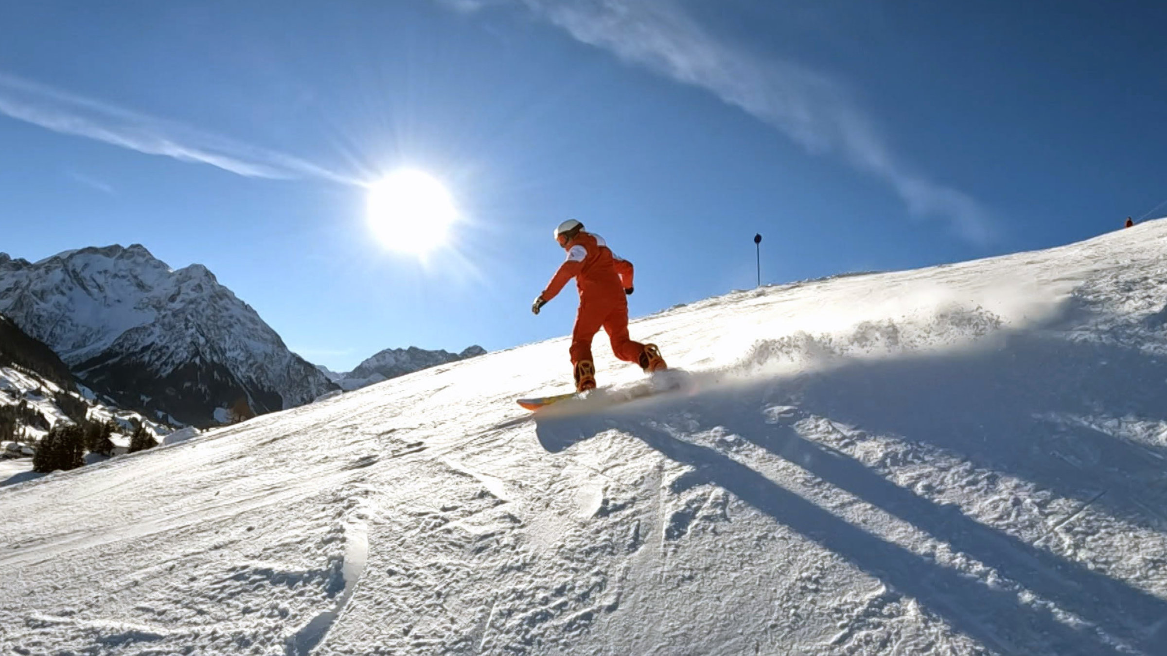 "Das Kleinwalsertal - die schönste Sackgasse der Welt": Schischulleiter Mathias Fritz, einst erster Snowboardlehrer im Tal .