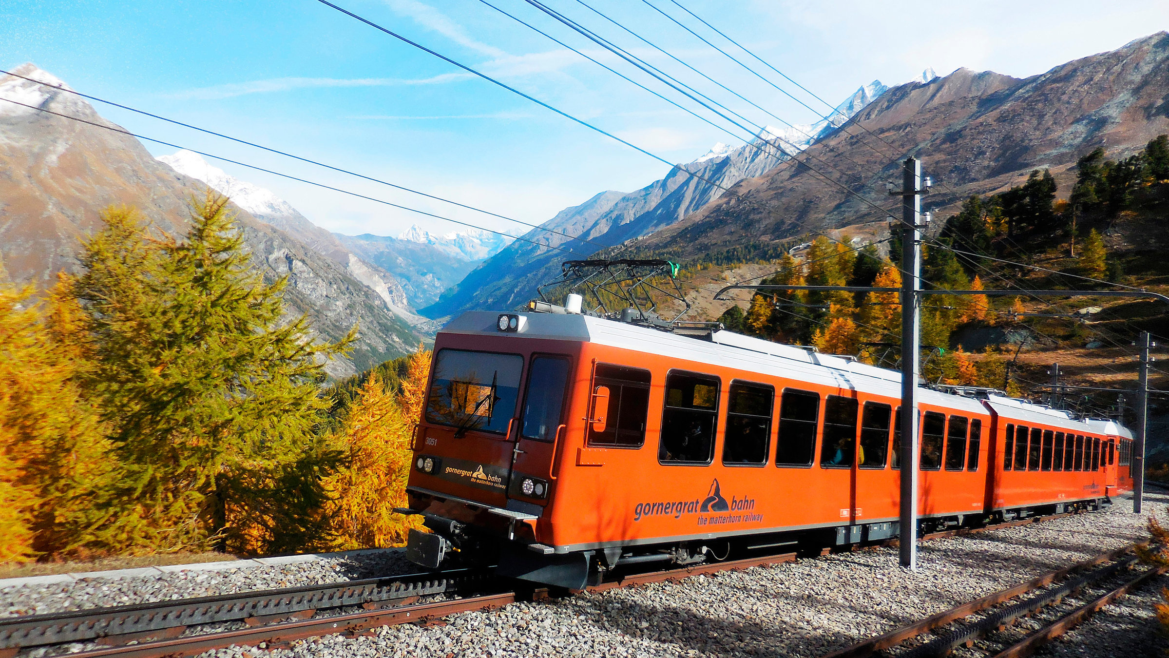 "Glacier Express - Von St. Moritz zum Matterhorn": Die Gornergratbahn gehört auch zu den Matterhorn Gotthard Bahnen mit Sitz in Brig
