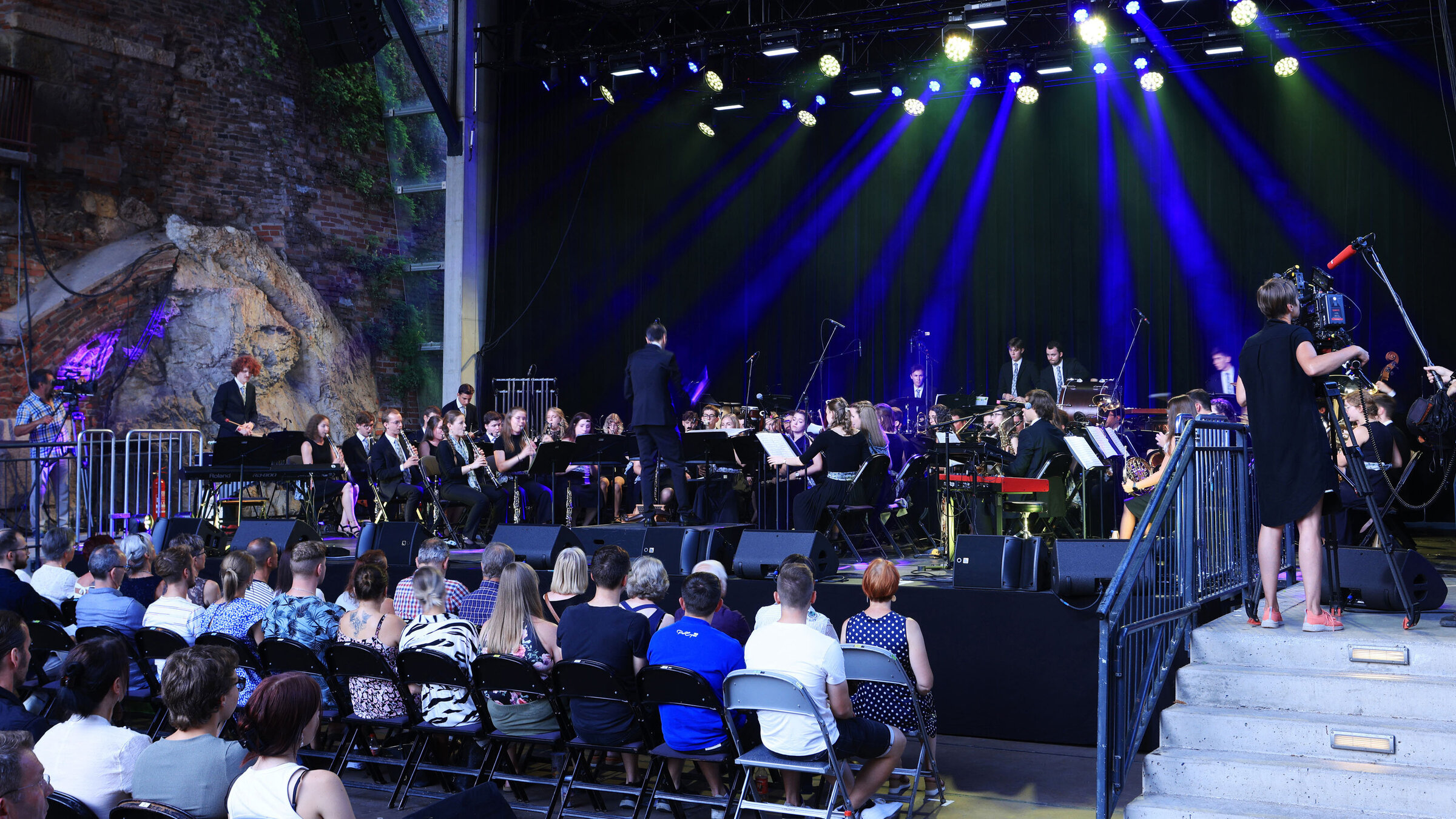"Talenteschmiede Blasmusik - Einstimmen fürs Leben": Landesjugendblasorchester Kasematten Graz,Open Air 2022 .
