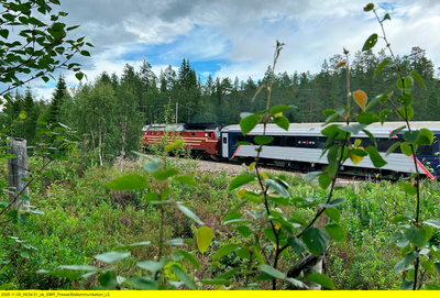 Mit dem Zug entlang der Fjordküste Norwegens