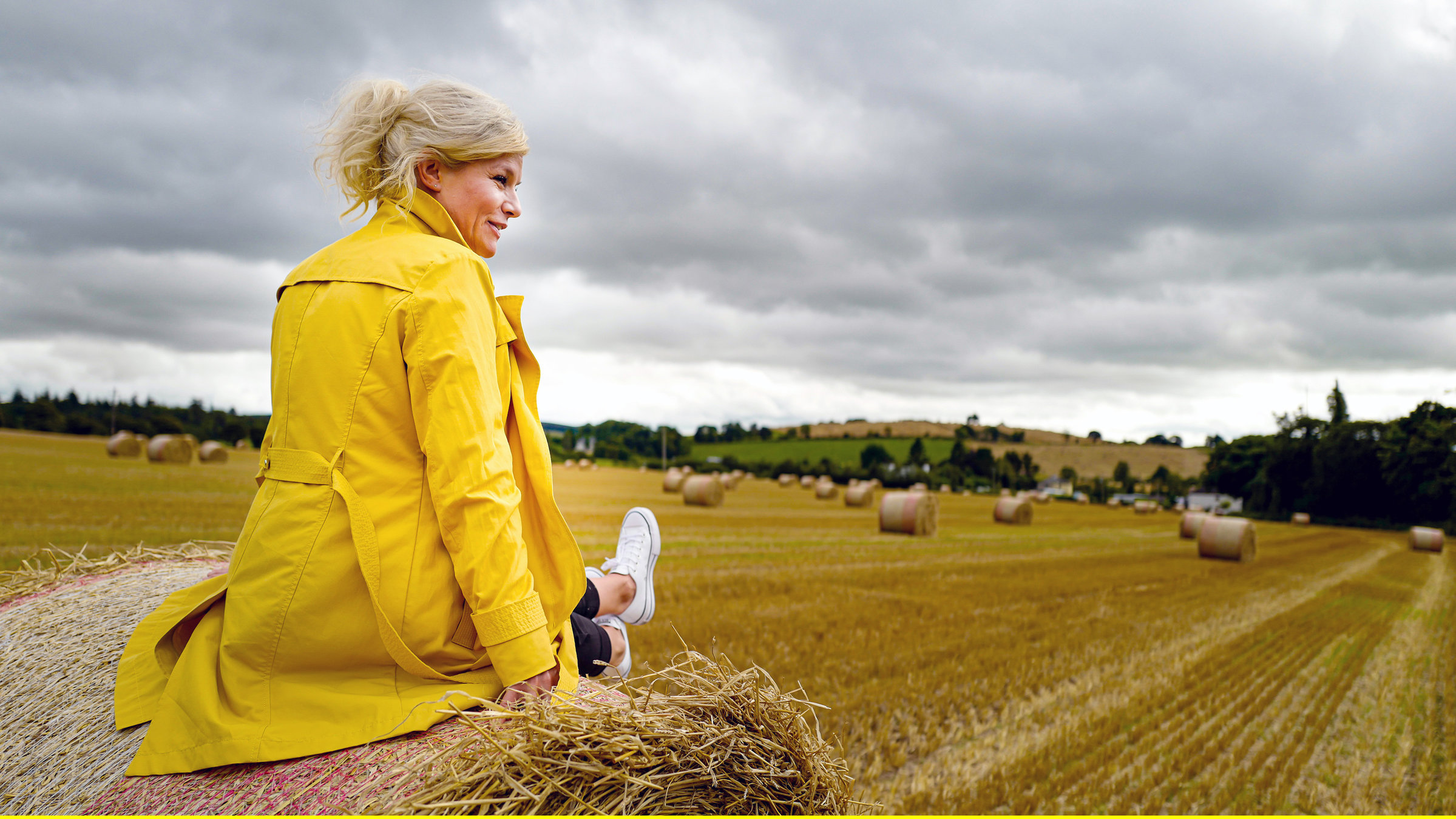 "Inas Reisen - Cornwall": Felder und Landschaften soweit das Auge sieht in Cornwall.