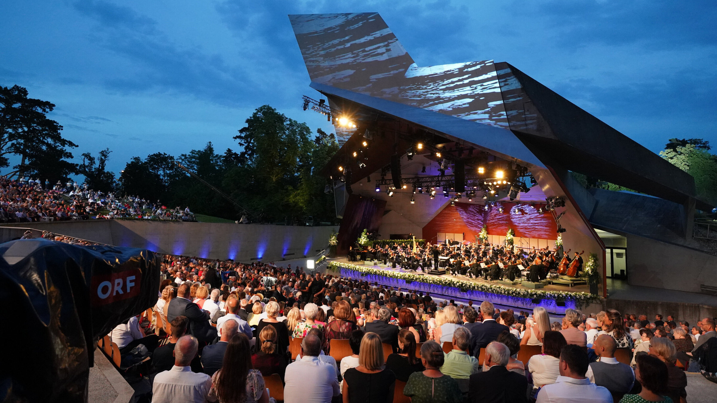 "Sommernachtsgala Grafenegg 2023": Wolkenturm "Sommernachtsgala" in Grafenegg.
