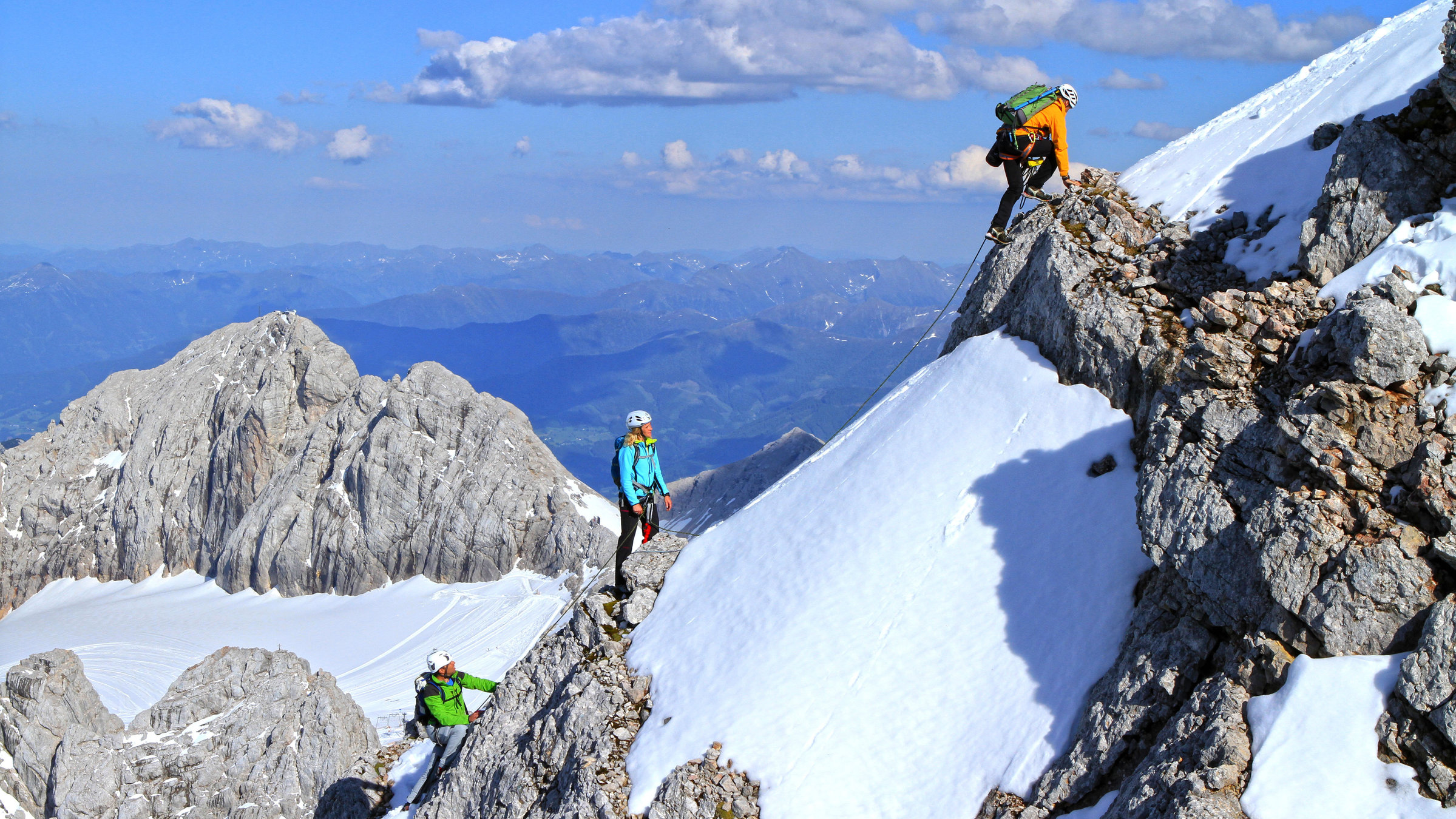 "Schladminger Bergwelten - Zwischen Jahrhunderten und Hundertstelsekunden": Dachstein-Besteigung.