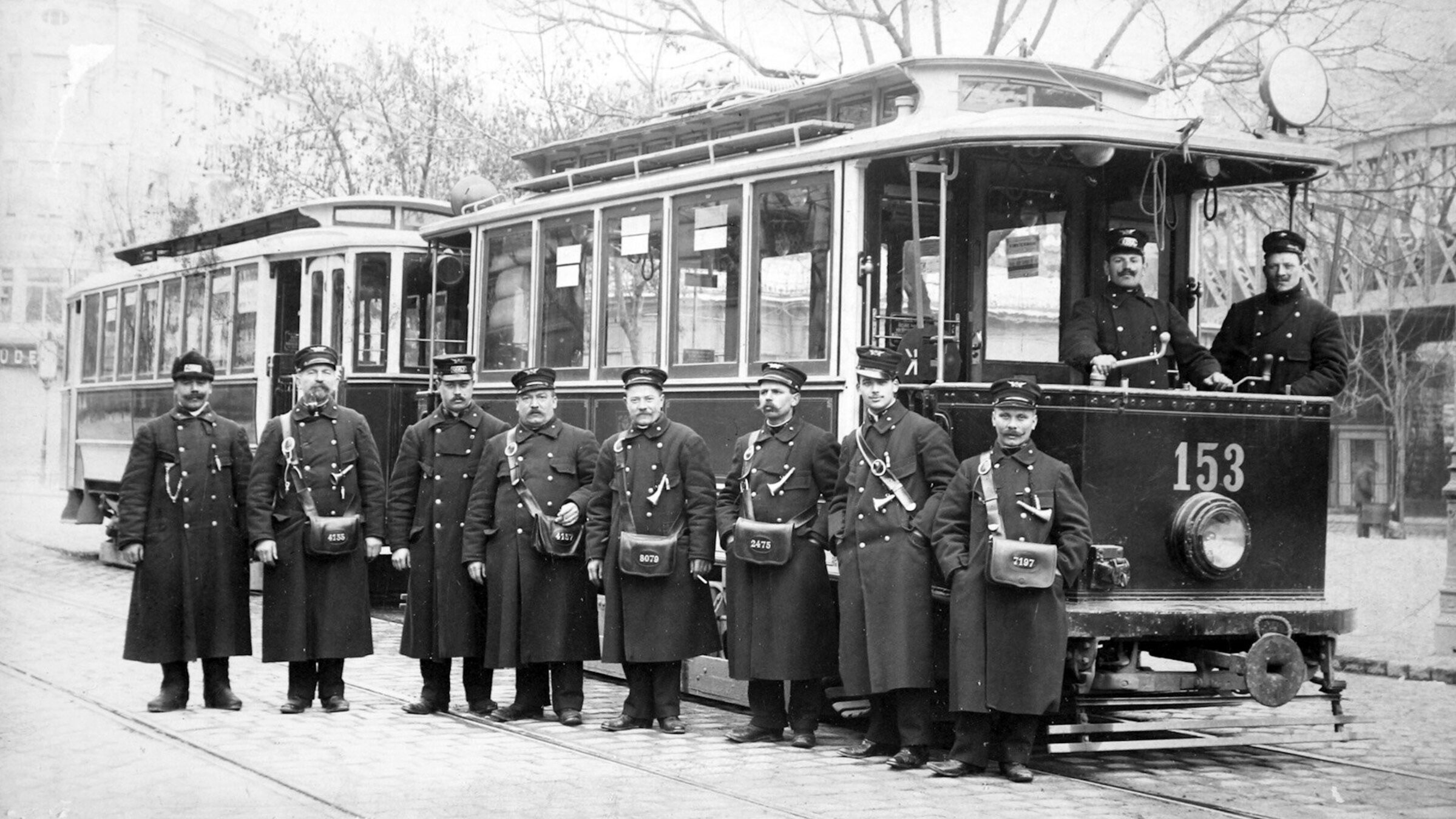 Tramway, Droschke, Kiste - Die Geburt der Wiener Verkehrsmittel": Straßenbahner.