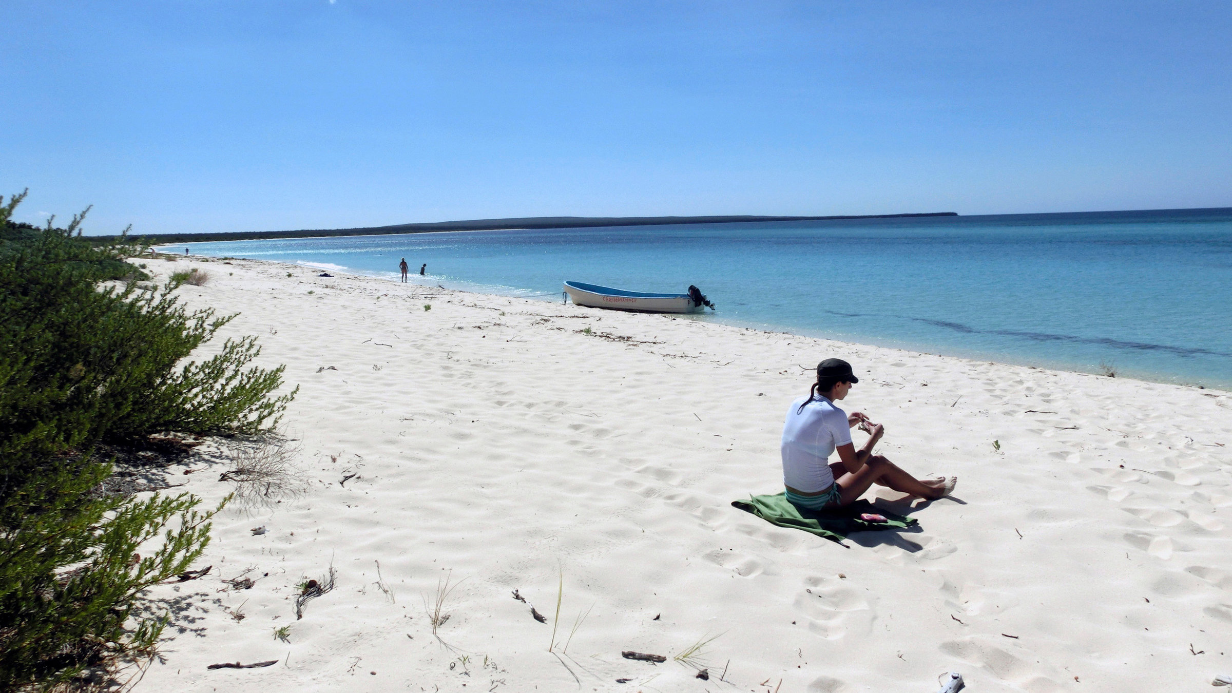 "Karibische Traumziele": Blick auf die Bahía de las Águilas in der Dominikanischen Republik