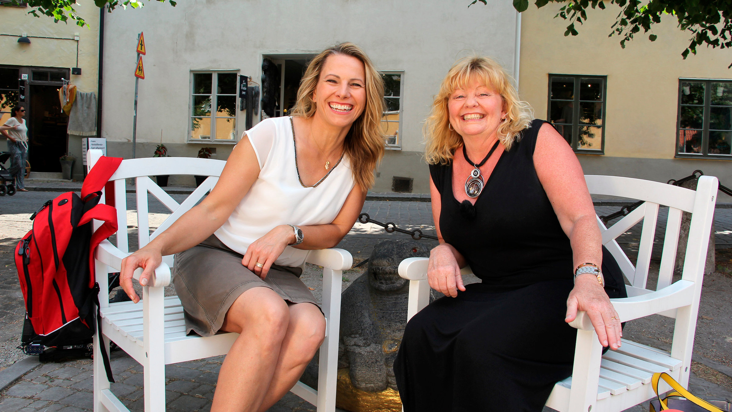 "Gotland erleben!": Moderatorin Andrea Grießmann trifft die ehemalige Pippi Langstrumpf Darstellerin Inger Nilsson (r).