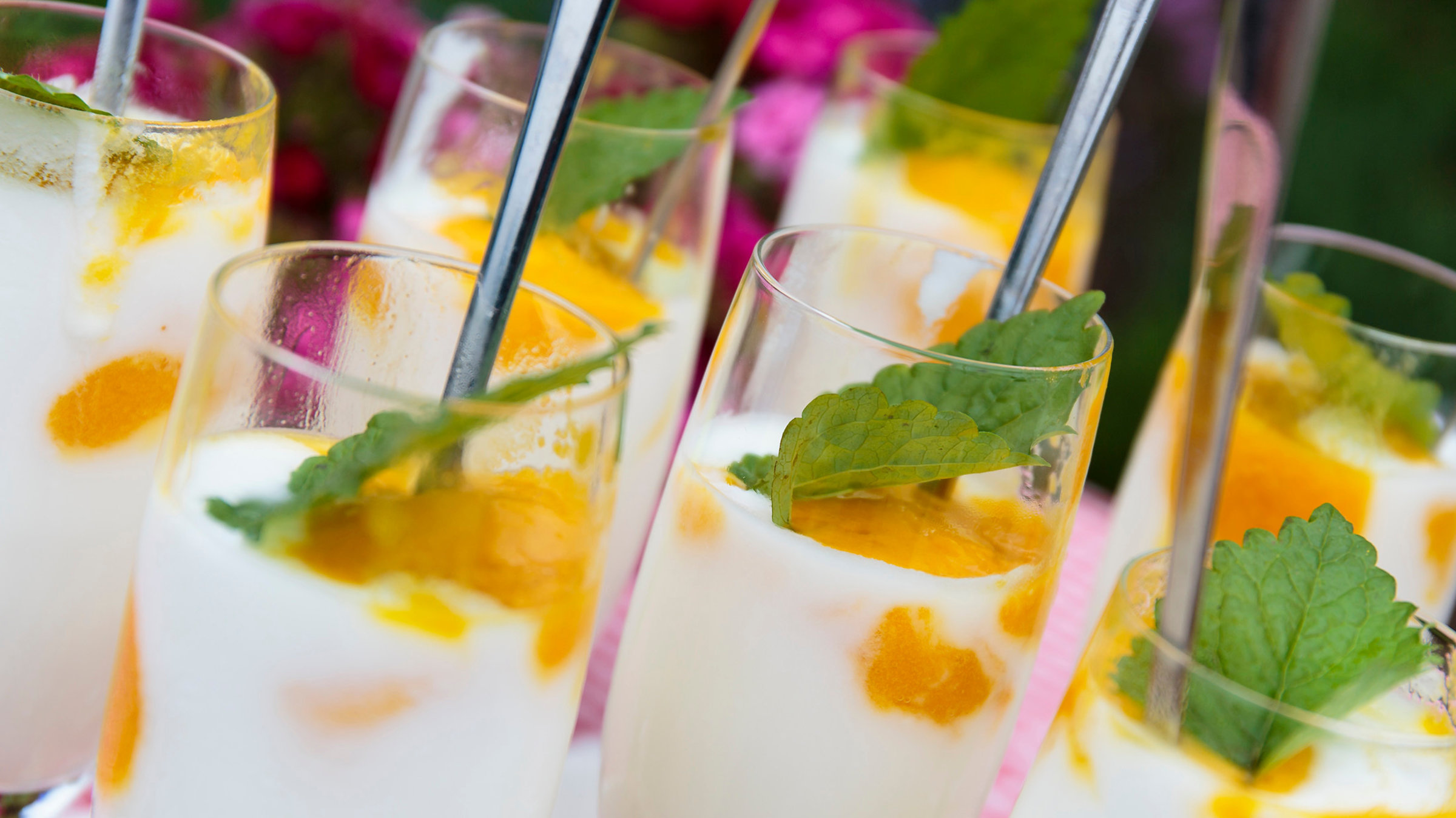 "Lecker aufs Land - eine kulinarische Reise - auf die Schwäbische Alb zu Kerstin Hellenthal": Der heutige Willkommensdrink ist eine Ziegenmilchlassi.