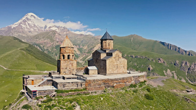 Im Flug über Georgien