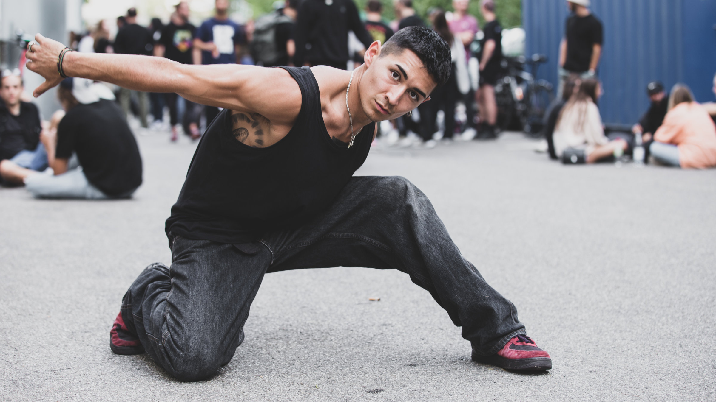 "37° Mein Tanz, mein Battle": Serhat beim Munich Summer Jam 2022 Crew Battle.
