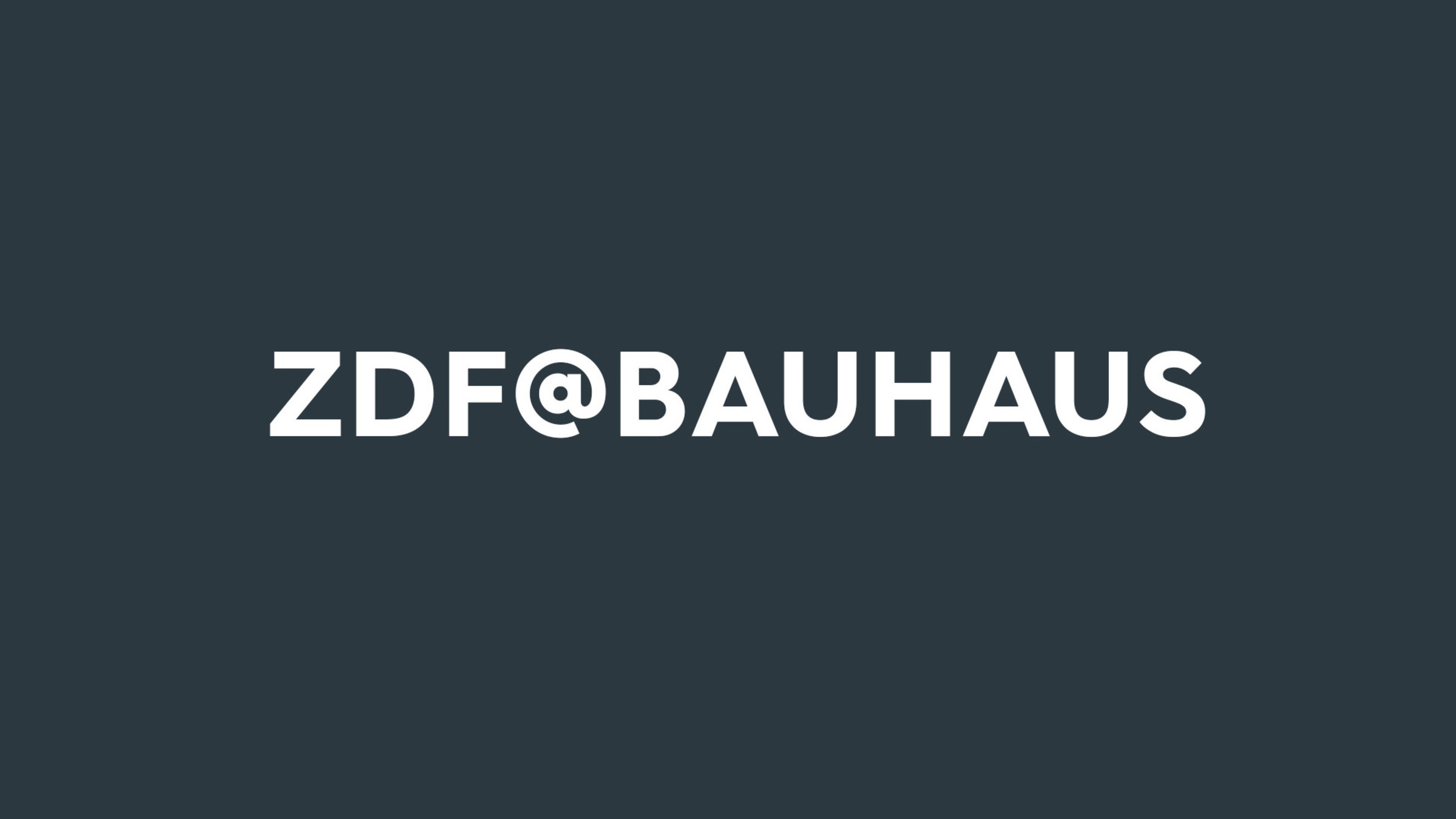 "zdf@bauhaus": Sendungslogo