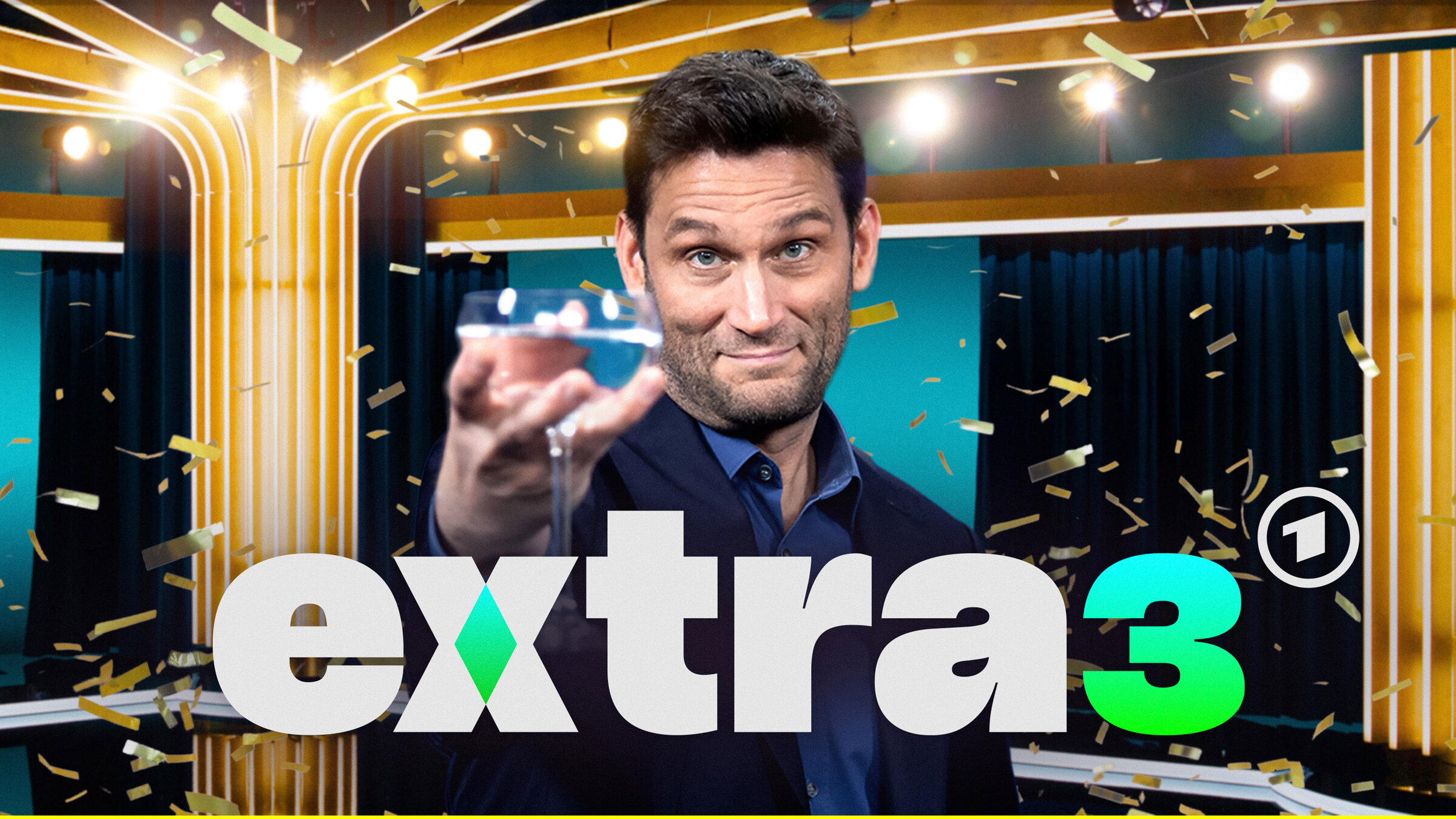 "50 Jahre extra 3 - Die Show": Christian Ehring moderiert eine einmalige Geburtstagsshow mit dem aktuellen „extra 3“-Ensemble und prominenten Gästen aus der deutschen Satire- und Comedylandschaft.