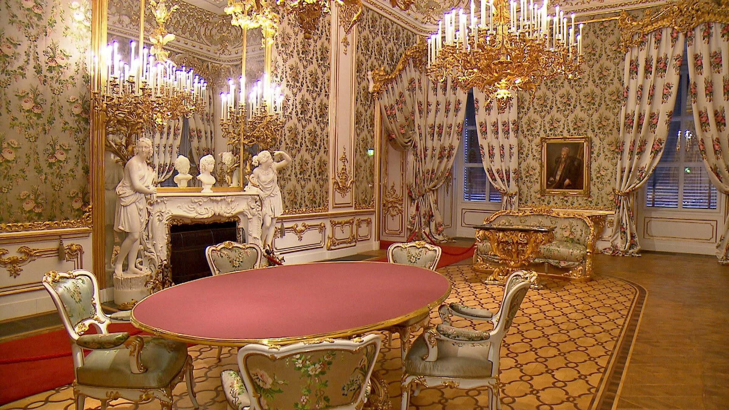 "Das Gartenpalais Liechtenstein": Palais Liechtenstein, innen.