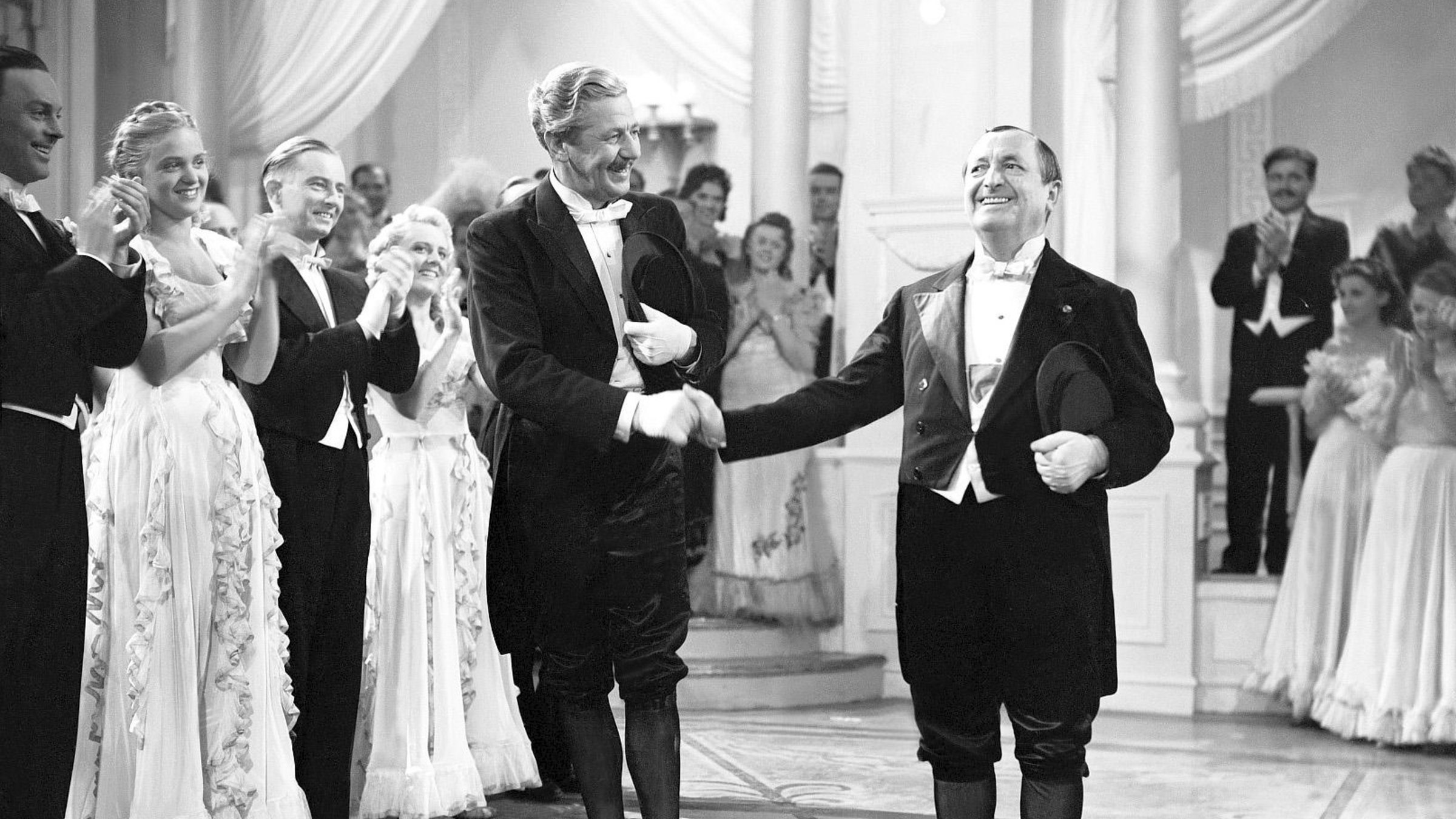 "Wir bitten zum Tanz" - Paul Hörbiger (l.), Hans Moser.