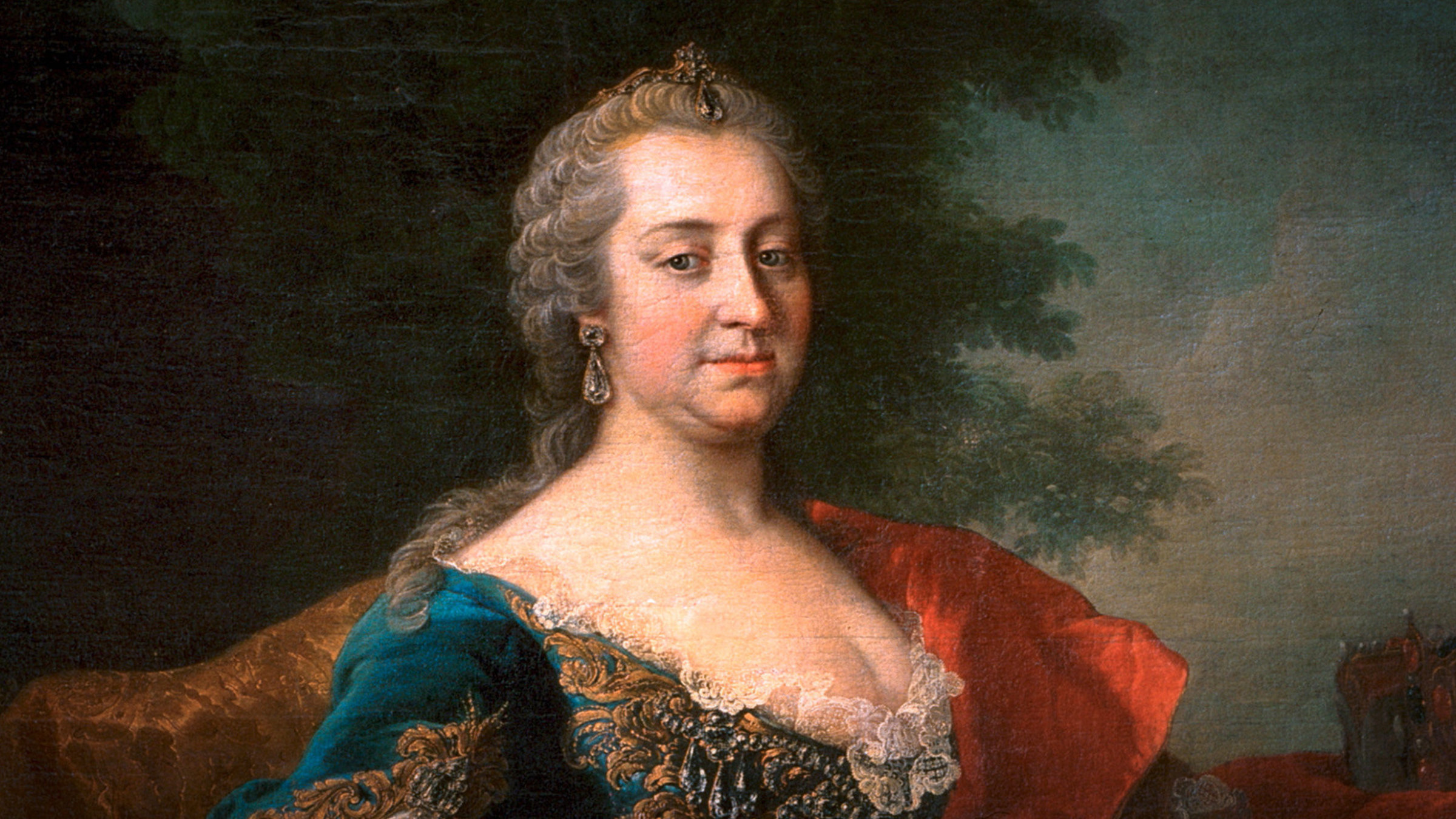 "Maria Theresia - Vermächtnis einer Herrscherin": Ölgemälde. Maria Theresia als Königin von Ungarn.
