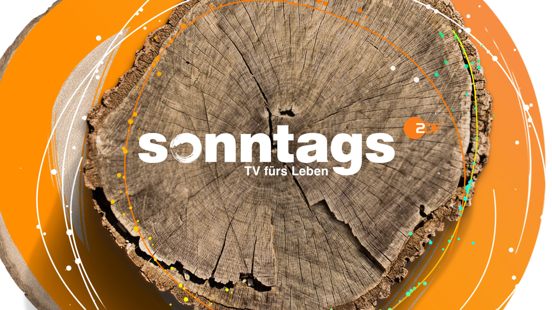 "sonntags": Sendungslogo.