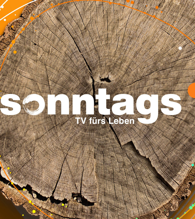 "sonntags": Sendungslogo.
