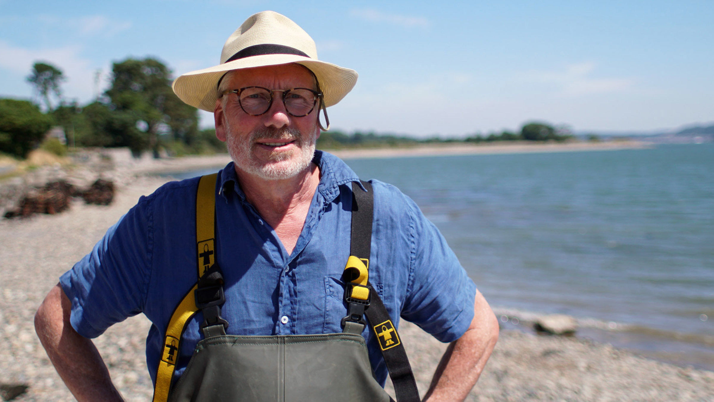 "Die Inseln der Queen: Anglesey": David Lea-Wilsons am Ufer