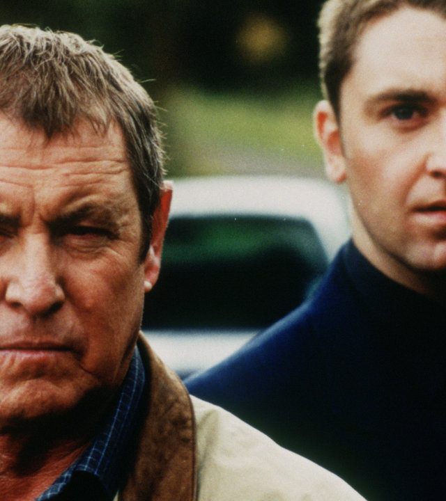 "Inspector Barnaby - Leichen leben länger": Barnaby (John Nettles) und Troy (Daniel Casey) in Großaufnahme.