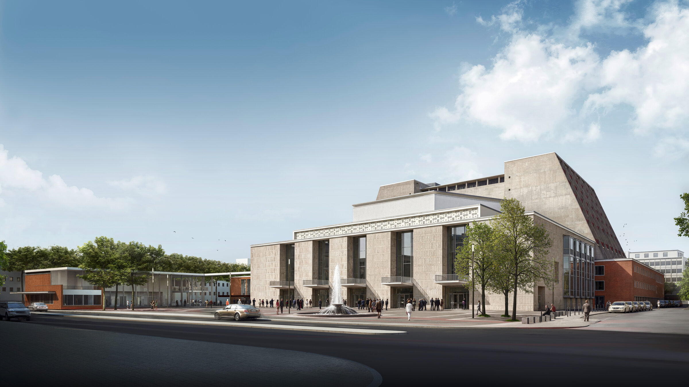 "Köln. Glanz. Oper!": Visualisierung der Oper, Köln nach der Sanierung.
