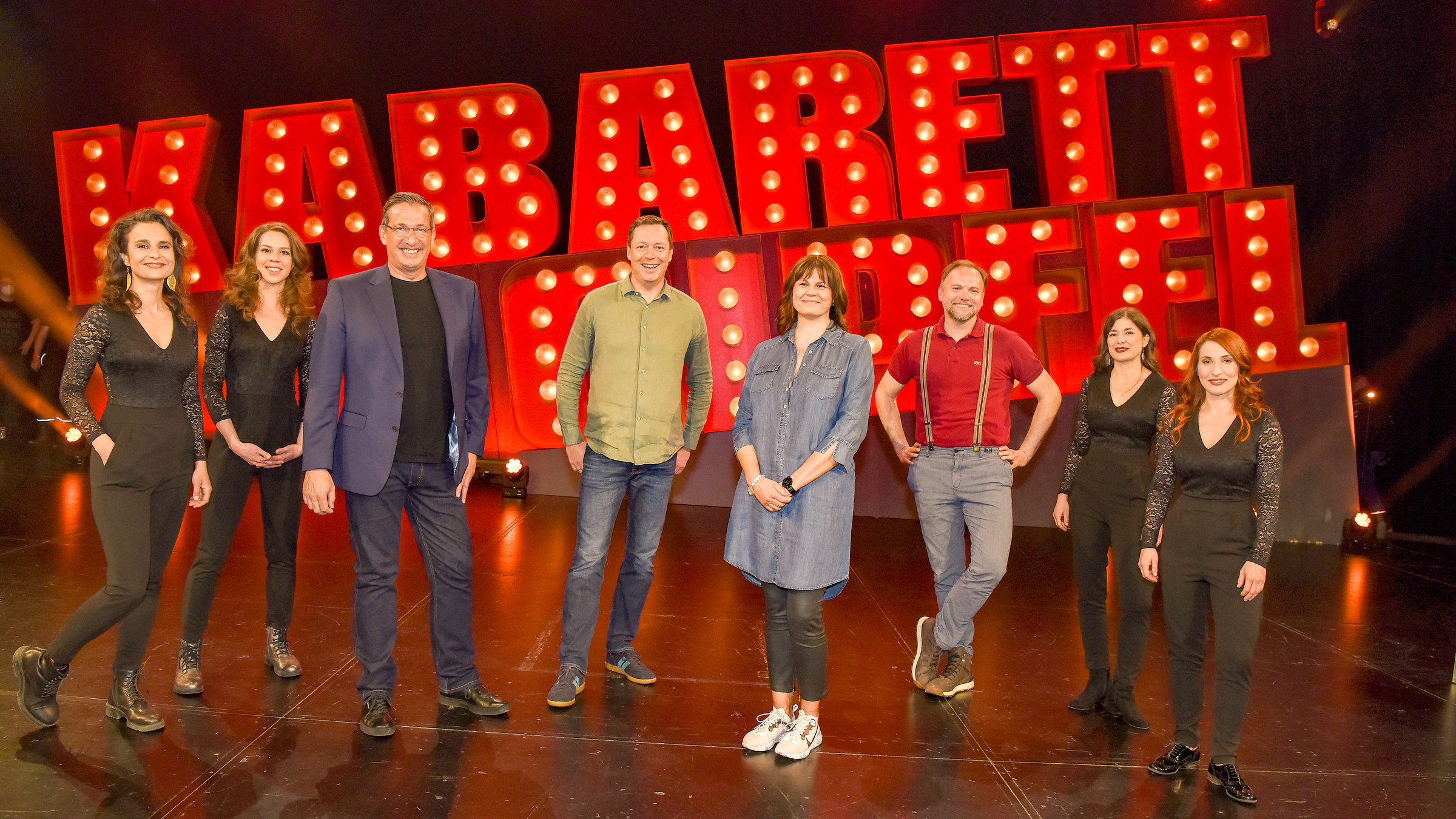 "Kabarettgipfel (1/2)": Viktor Gernot, Alex Kristan, Eva Maria Marold, Thomas Stipsits und "KGB".
