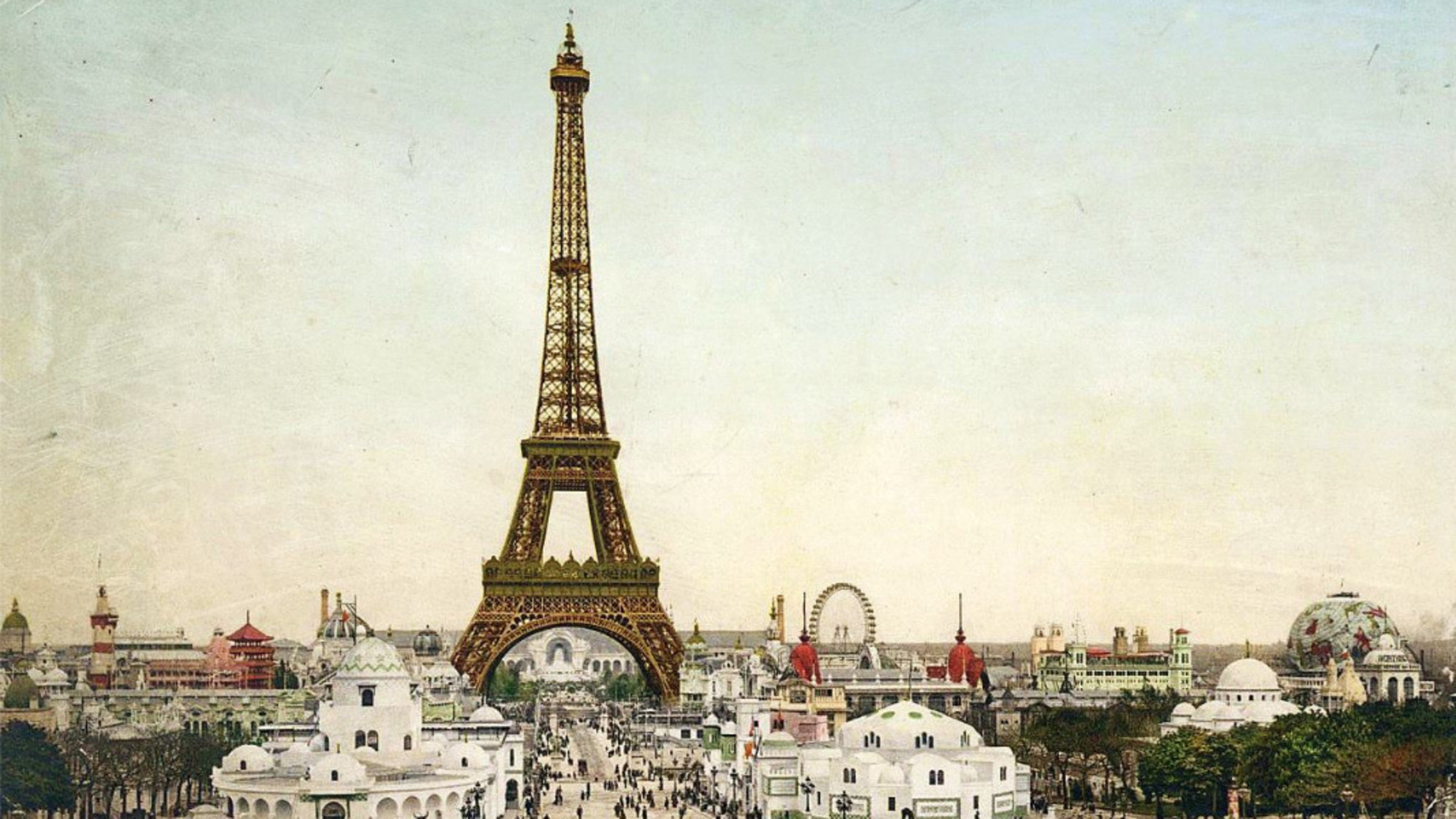 Какой год в париже. Франция 19 век Эйфелева башня. Эйфелева башня Всемирная выставка. Париж Эйфель 1900. Эйфелева башня 20 век.