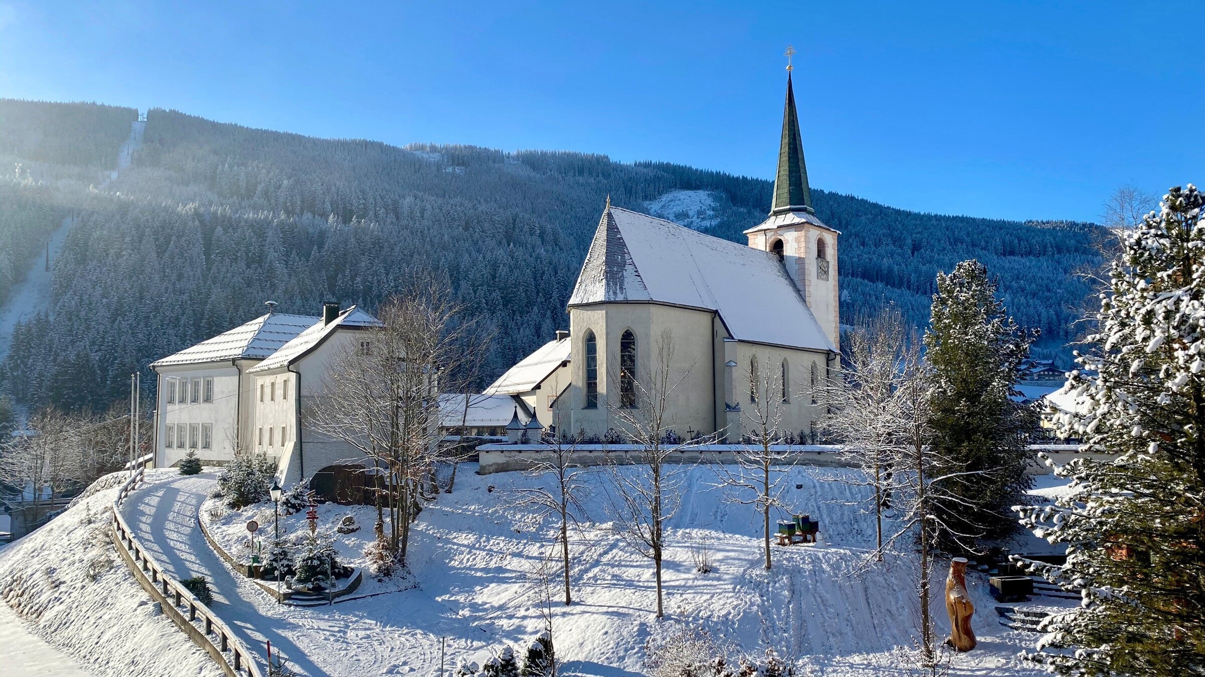 "Winterheimat Filzmoos": Dorfkern Filzmoos.