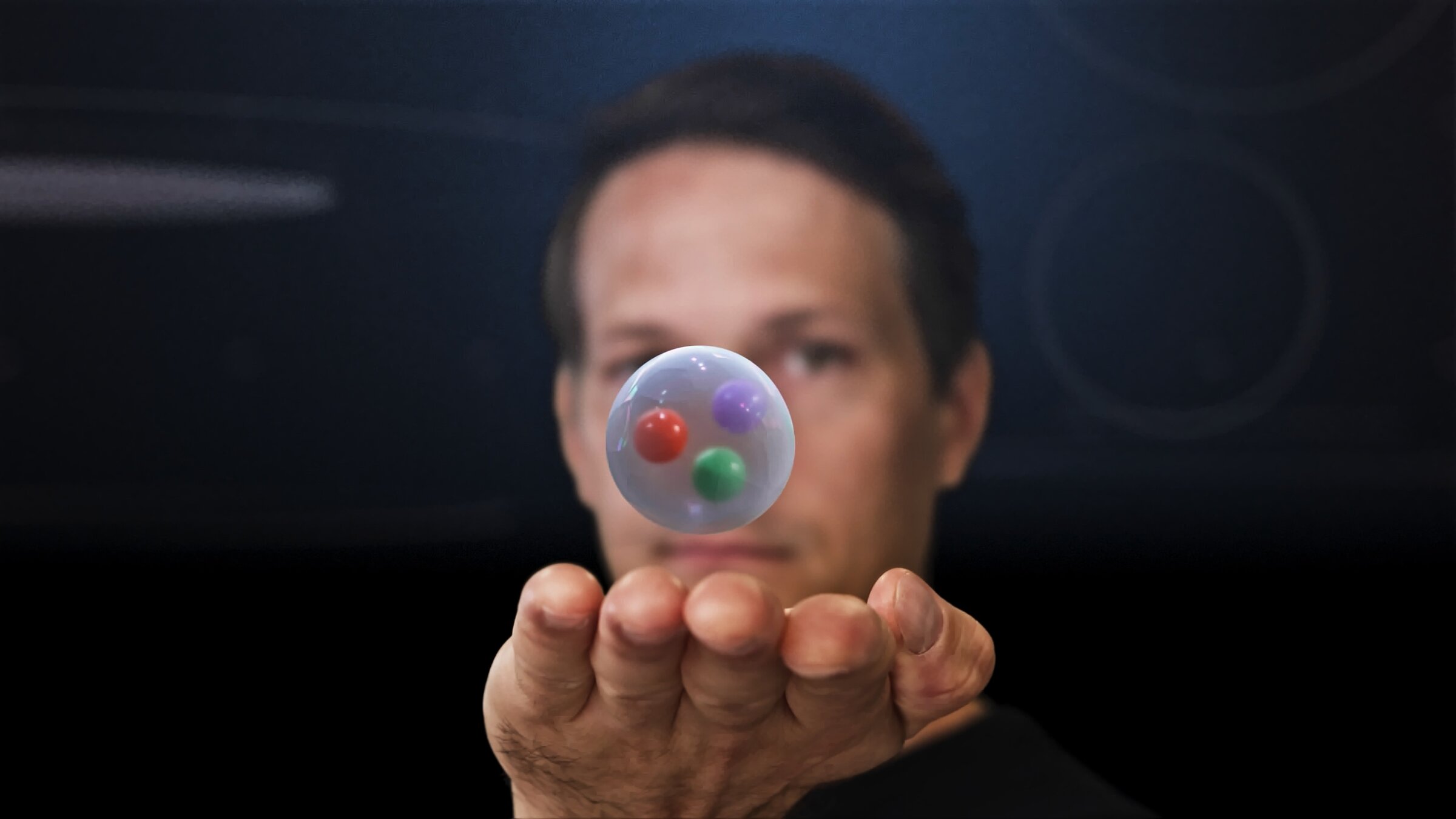 "nano-Doku: Elementarteilchen– Wie sie unsere Welt durchdringen“: Eine Animation von Elementarteilchen.