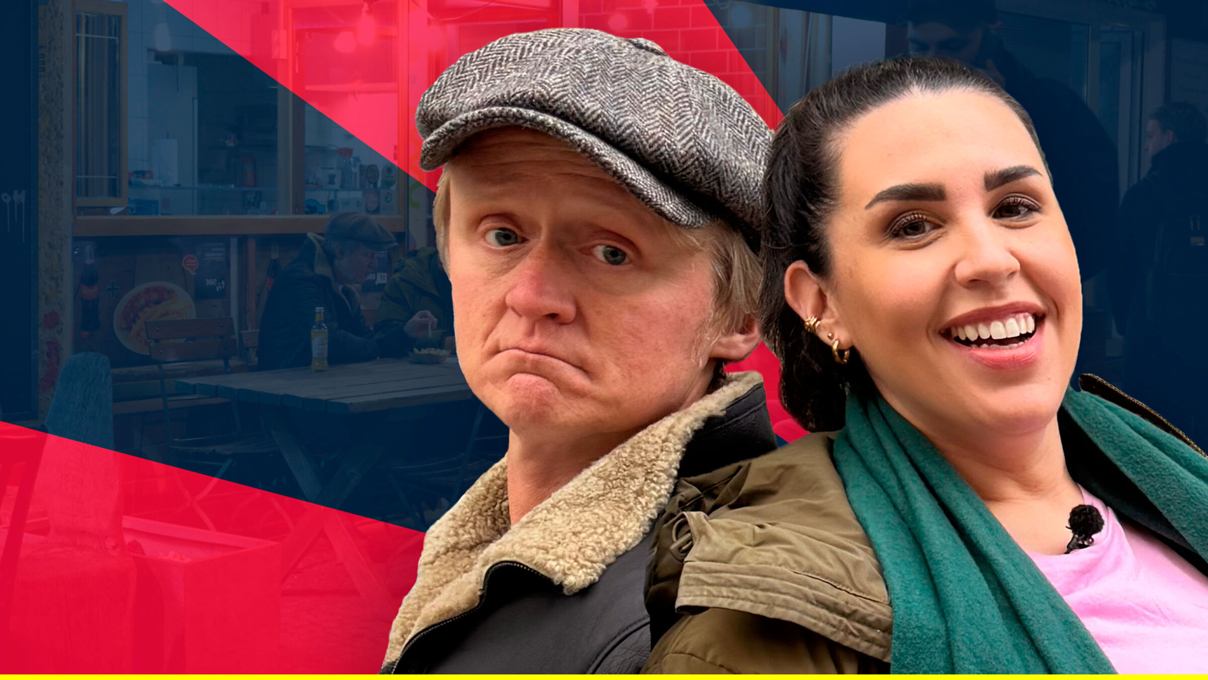 "Kurzstrecke mit Pierre M. Krause - Ariana Baborie muss Abstriche machen": Pierre M. Krause und Ariana Baborie.