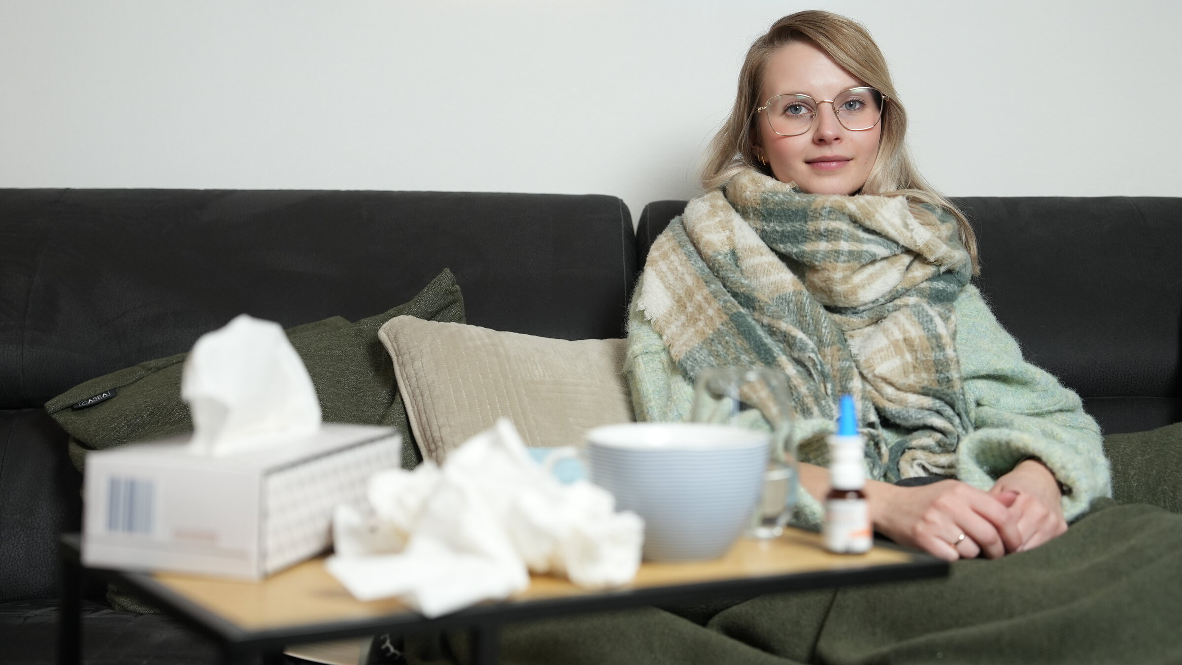 "Mein Körper. Mein Immunsystem.": Manche Menschen fangen sich besonders in der Erkältungszeit ständig neue Infekte ein.