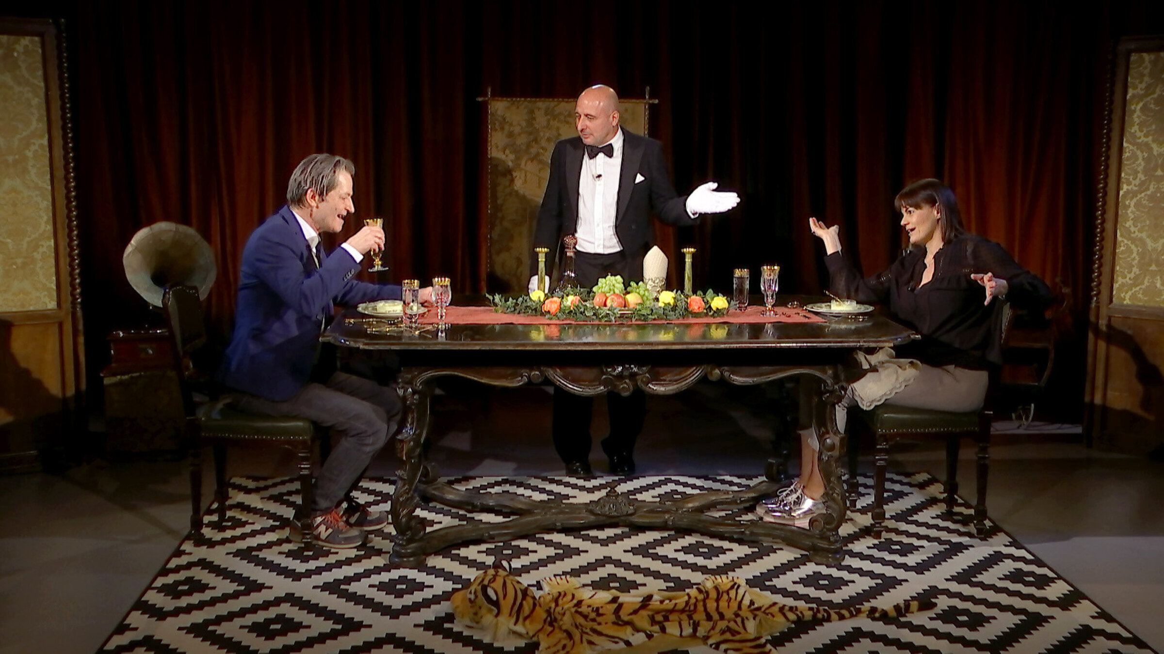 "Dinner für Zwei - Eva Maria Marold & Clemens Haipl": Clemens Haipl, Christoph Fälbl, Eva Maria Marold.