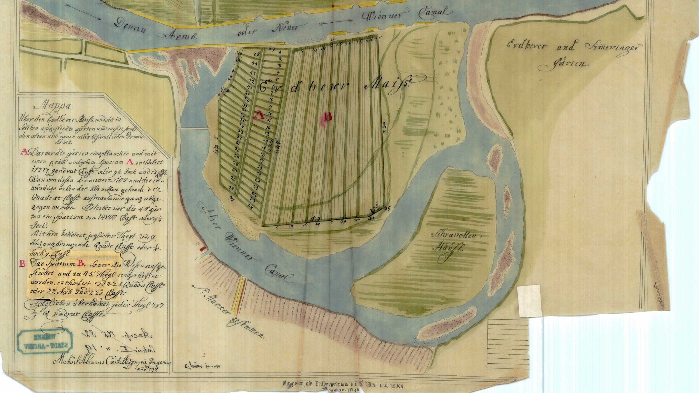 "Wiener Vororte (2/3) - Vom Hofmansthal-Schlössl bis zum Zentralfriedhof": Erdberger Mais.