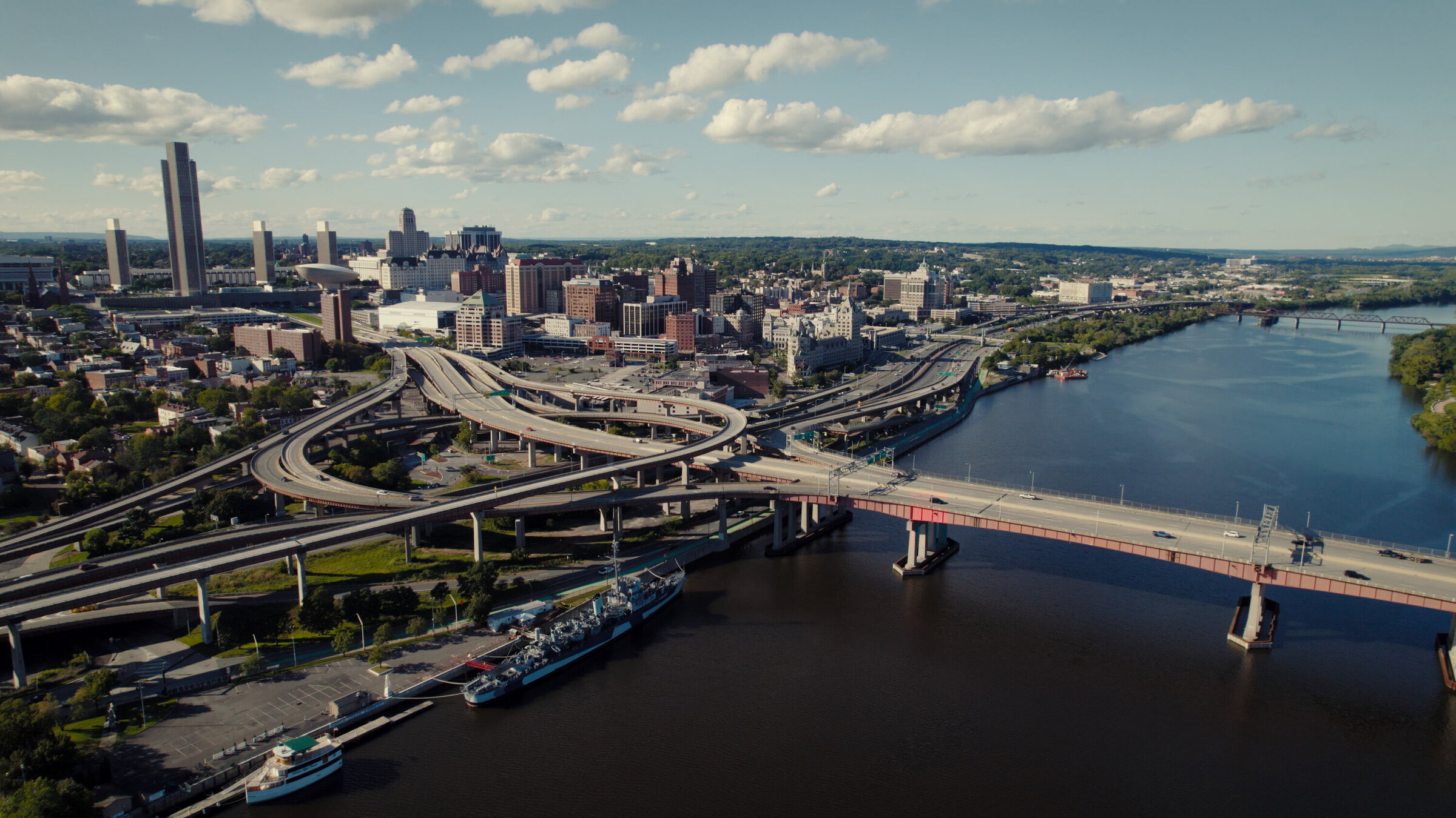 "Hudson River – Der Fluss zwischen Wildnis und Skyline": Albany, die Hauptstadt des Staates New York.
