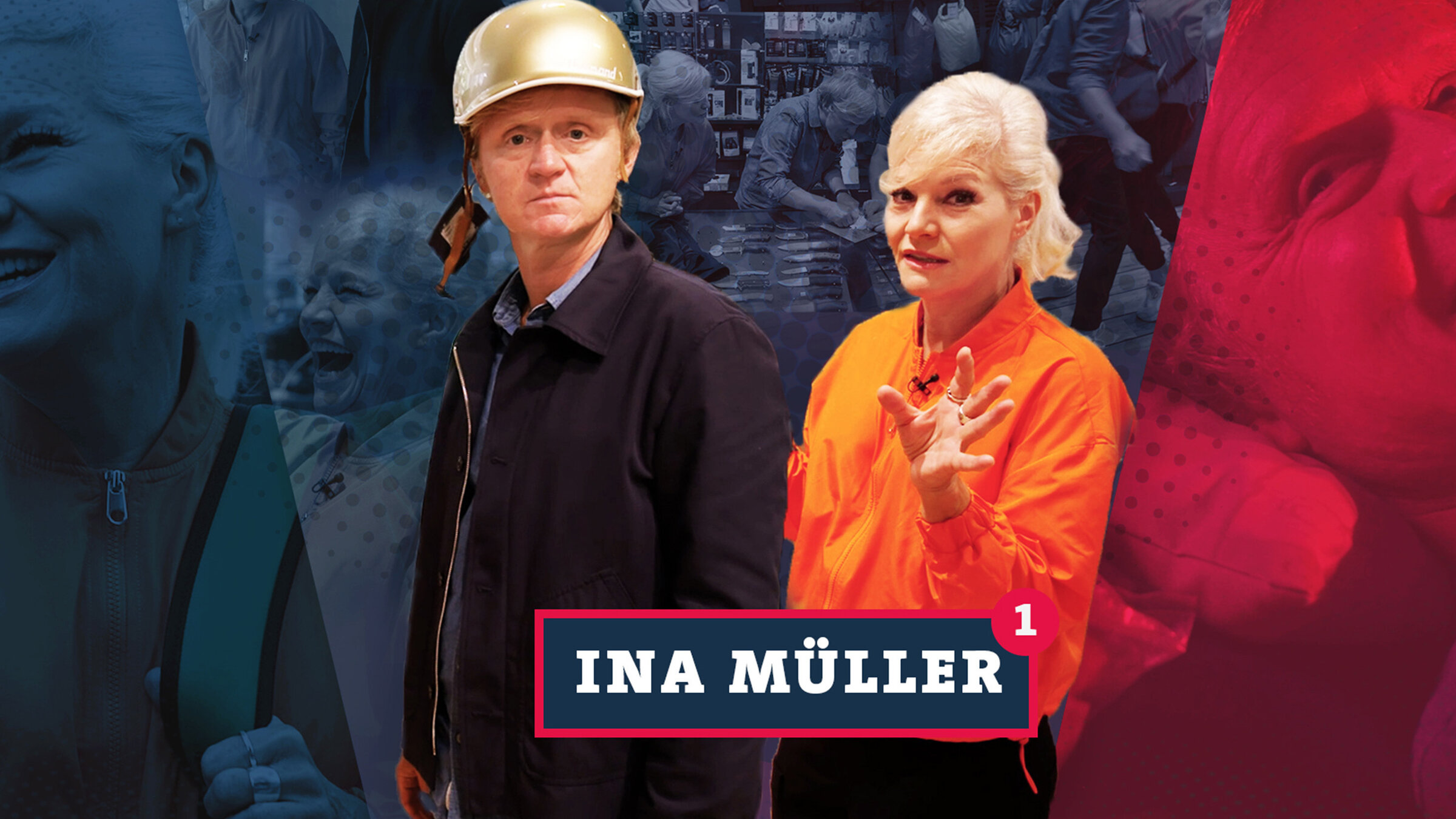 "Kurzstrecke mit Pierre M. Krause - Ina Müller sucht Hobbies": Pierre M. Krause und Ina Müller.