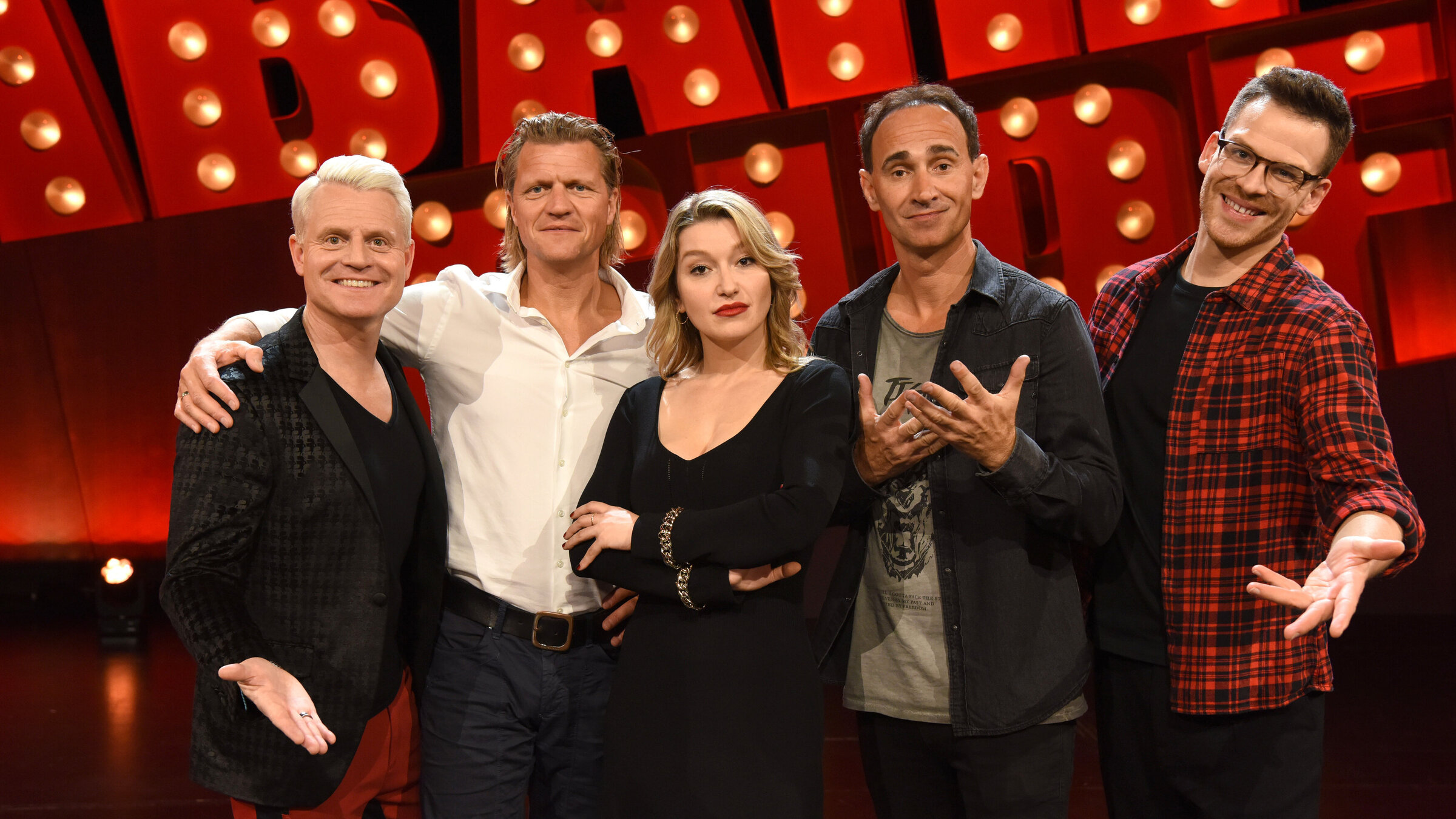 "Kabarettgipfel": Guido Cantz, Gery Seidl, Malarina, Gernot Kulis, Martin Frank.