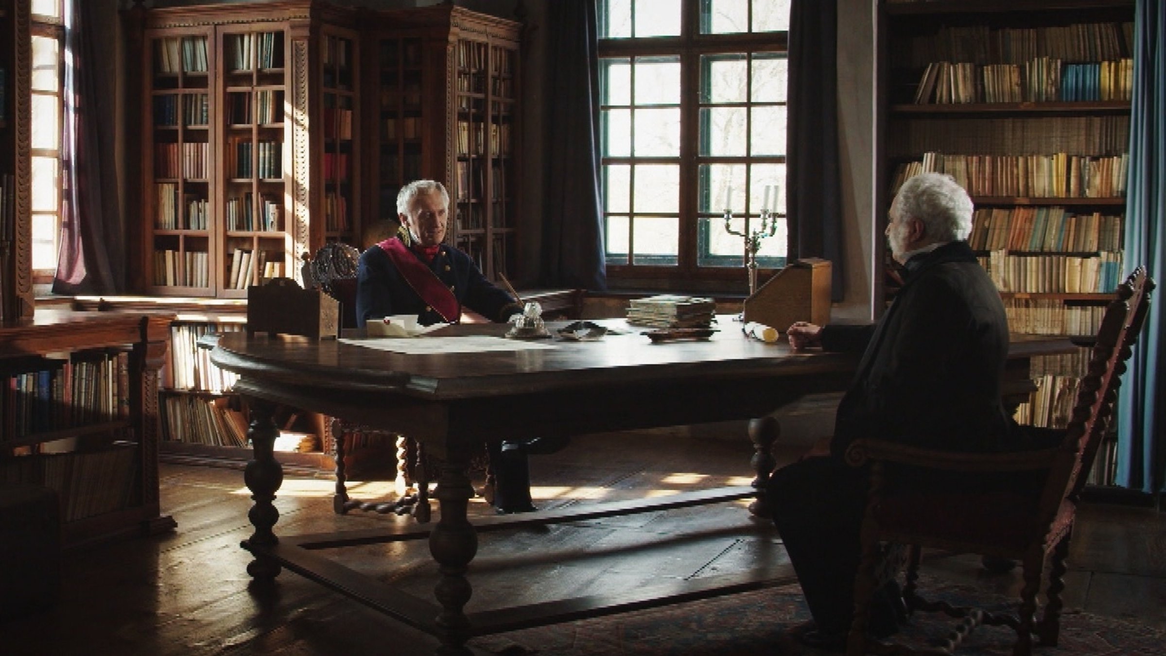 "Die Rothschilds - Die Macht der Banker": (Spielszene) Salomon Rothschild wird enger Vertrauter von Staatskanzler Metternich.