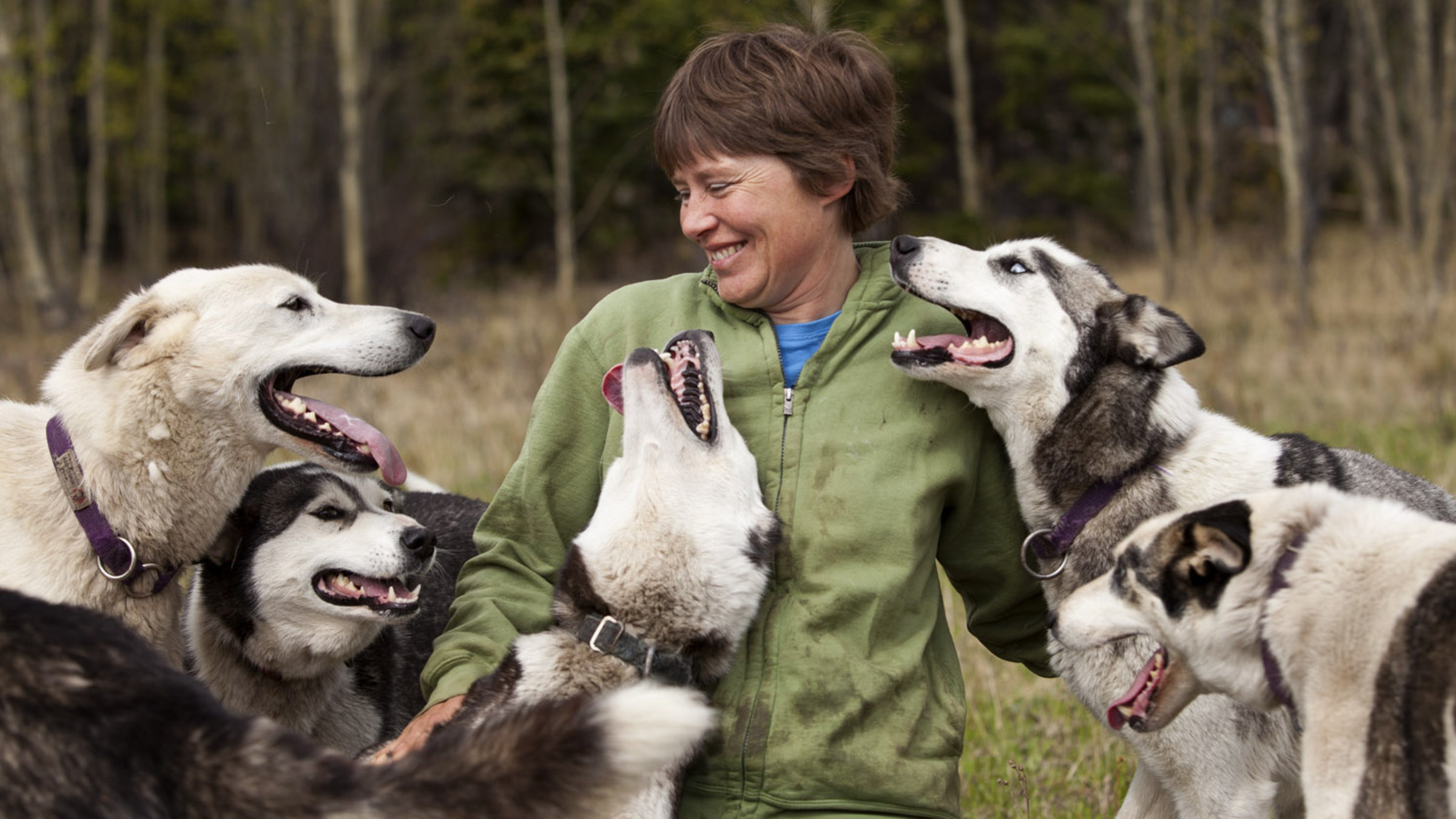 "Im Zauber der Wildnis, Magie des Yukon: der Kluane National Park" - Die Schweizerin Eva Riedwyl mit ihren Schlittenhunden.