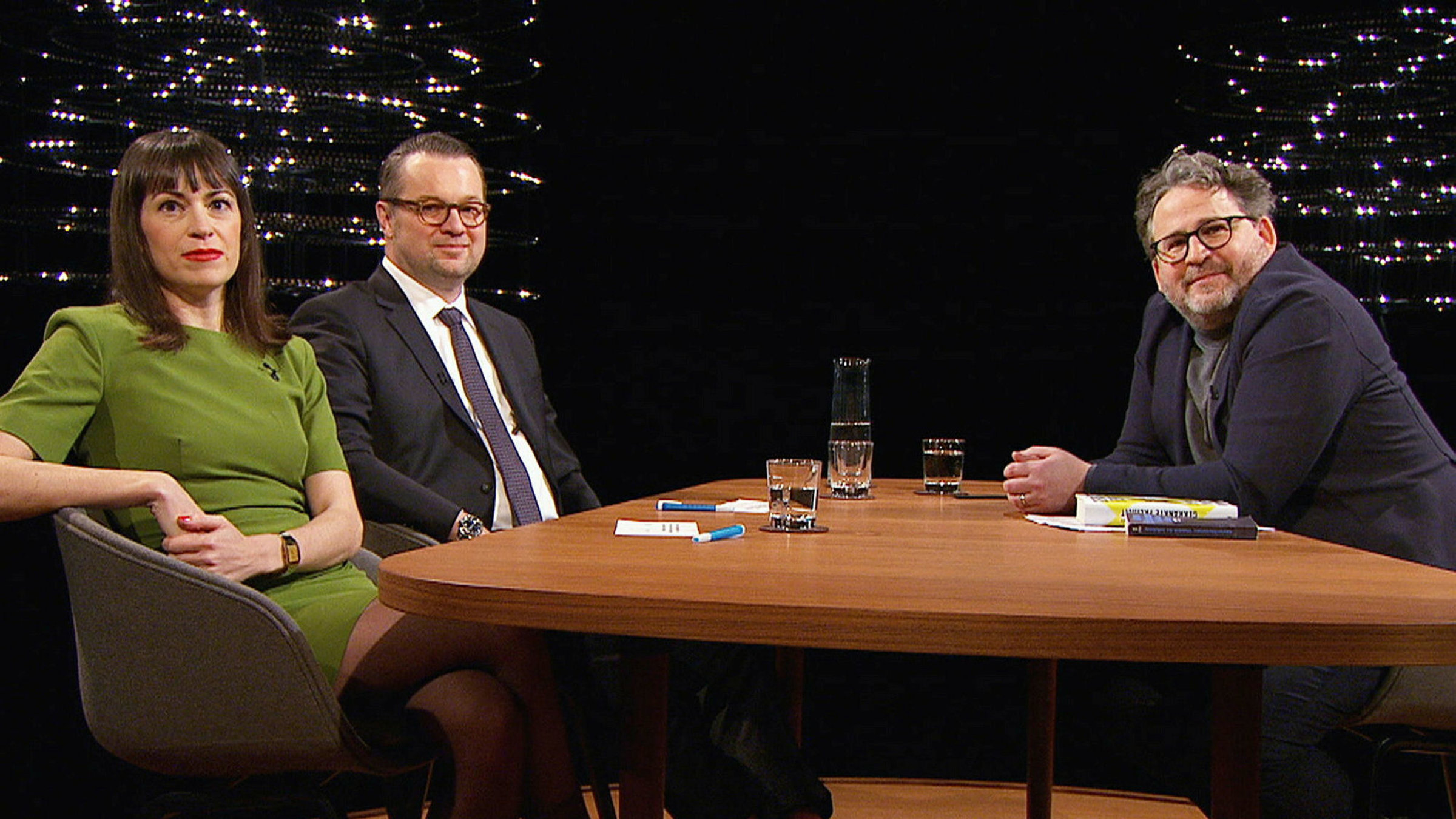 "Die neuen Konflikte der Freiheit": Carolin Amlinger, Literatursoziologin, Oliver Nachtwey, Soziologe und Moderator Wolfram Eilenberger.