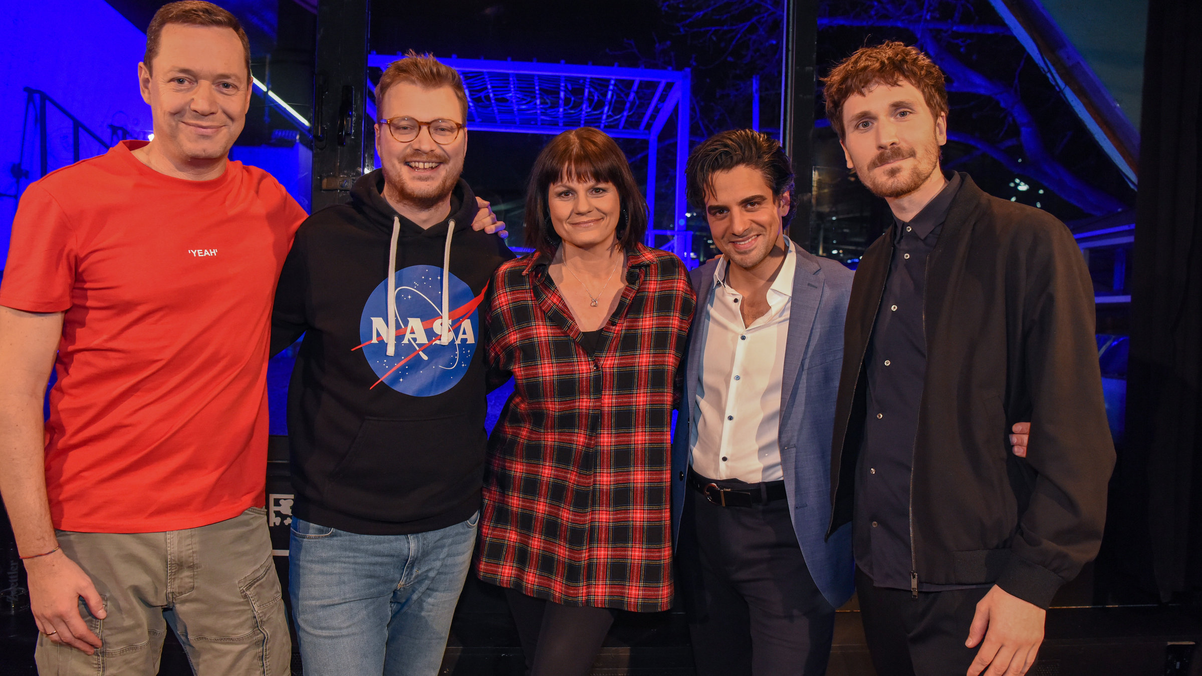 "Pratersterne (2/7)": Alex Kristan, Maxi Gstettenbauer, Eva Marold, Walid Azak, Hosea Ratschiller.