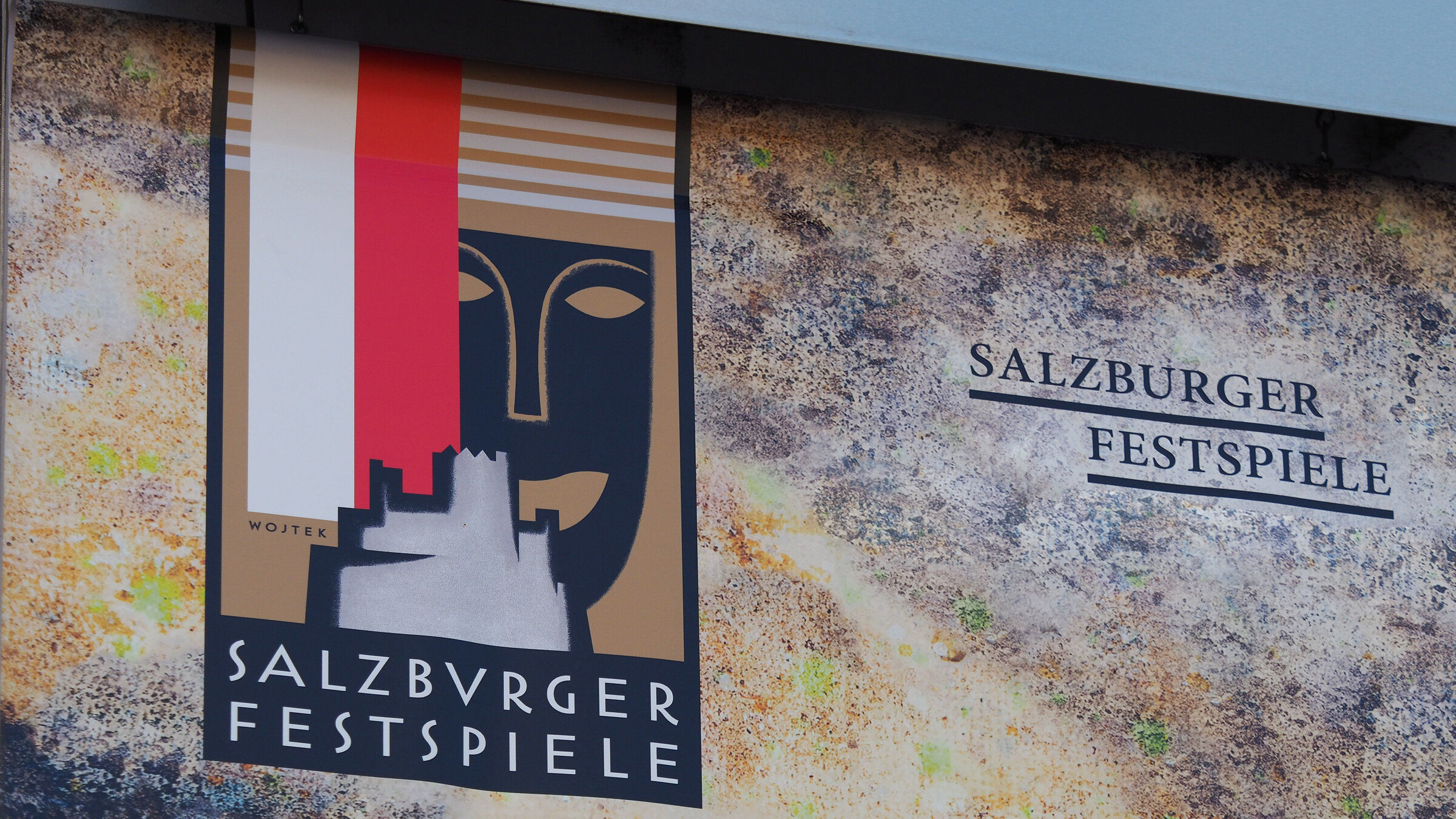 "Festakt zur Eröffnung der Salzburger Festspiele 2025": Salzburger Festspiele Logo, Plakat.