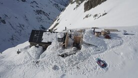 Berghütten in Gefahr -<br/>Leben zwischen Gletscherschmelze und Felsstürzen