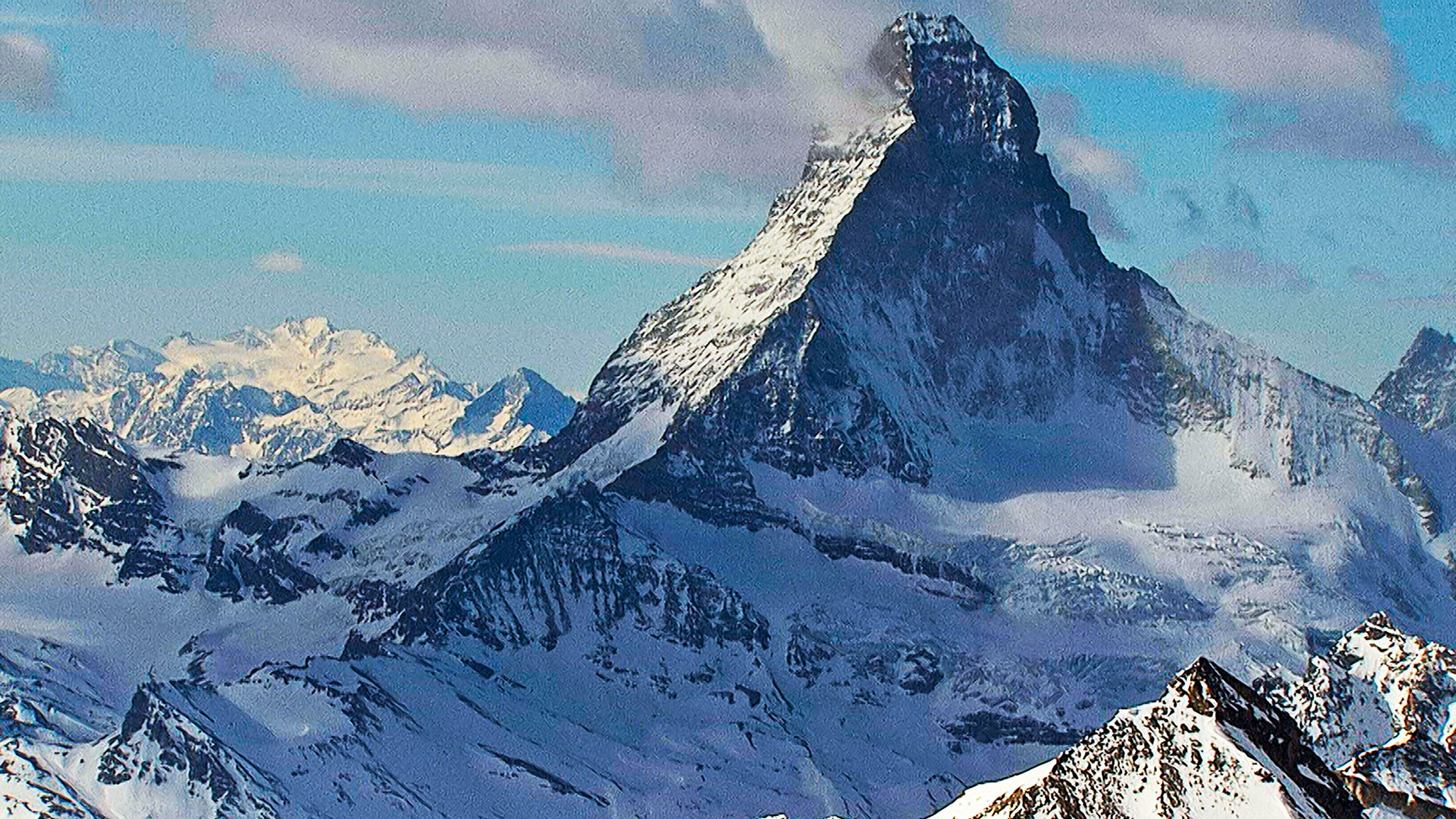 "Die Schweiz von oben": Das Matterhorn.