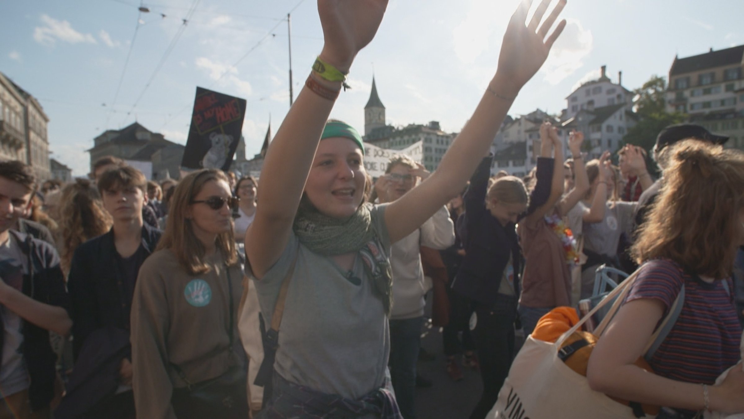 "Freiraum - Die Kunst der Unruhe": Klimastreik-Aktivistin Chiappori.