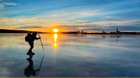 Auf Schlittschuhen durch Schweden