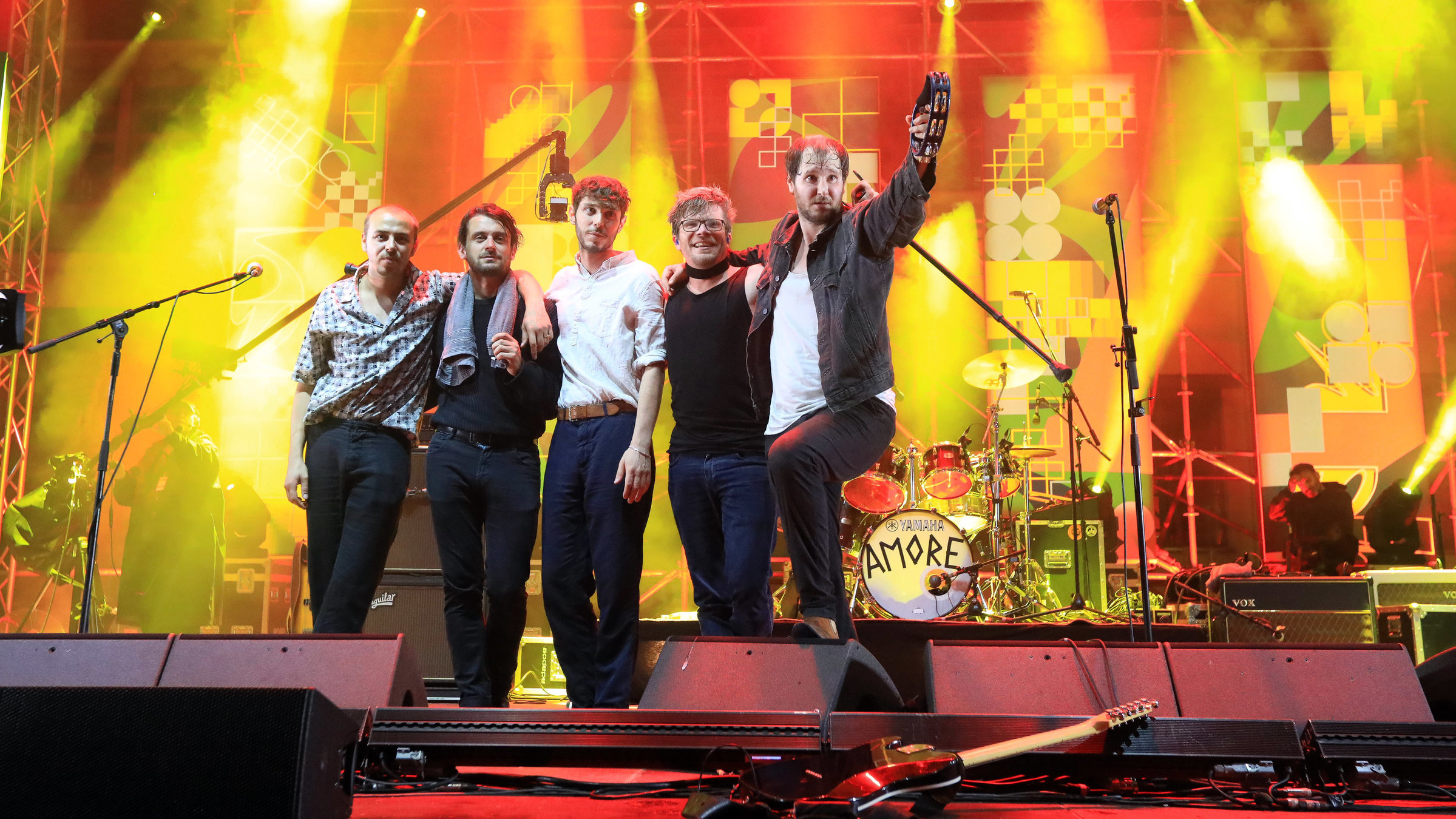 "zdf@bauhaus - Live-Musik mit Wanda": Wanda beim ersten Open Air von zdf@bauhaus in Weimar