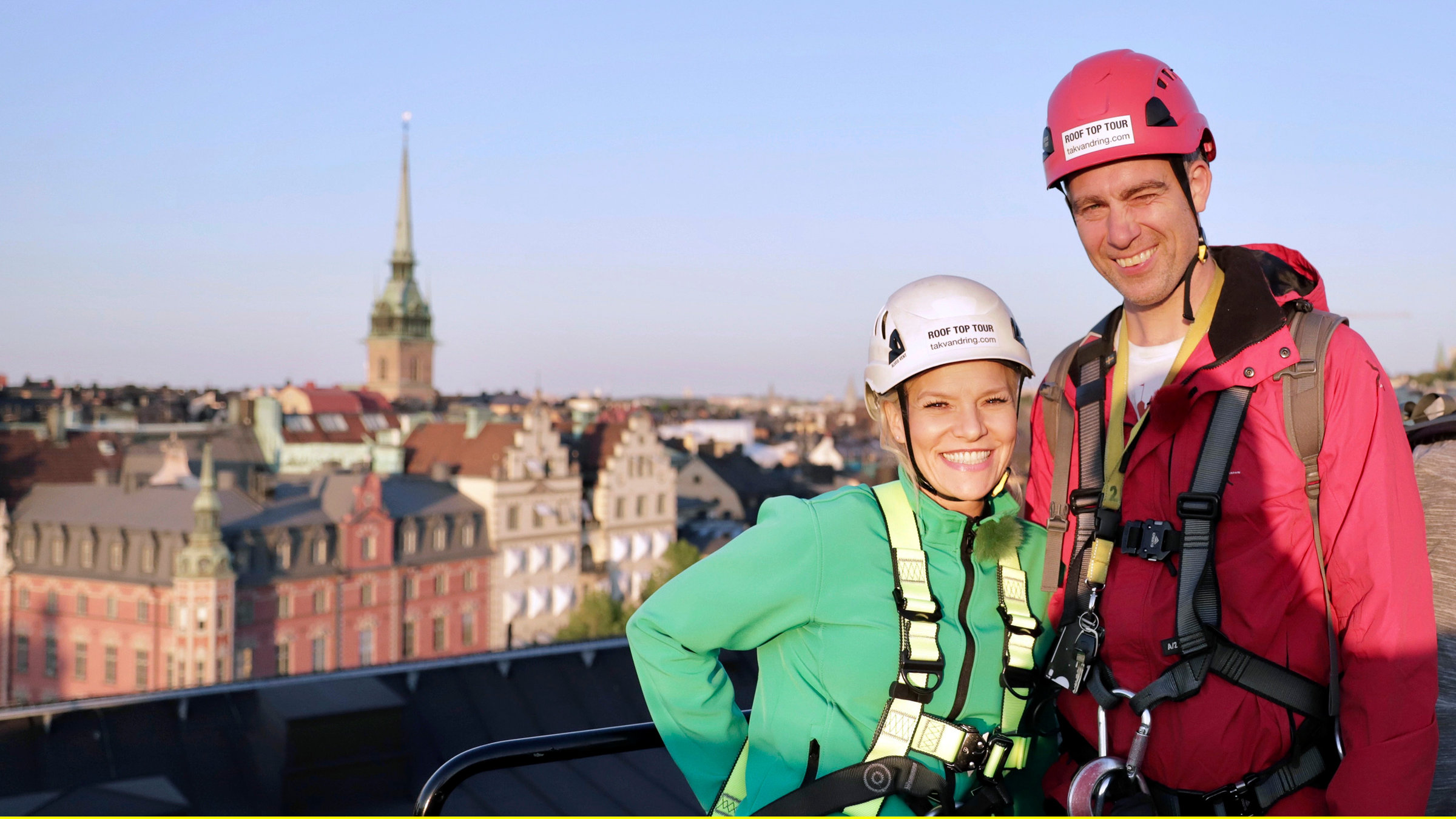 "Inas Reisen - Stockholm": Dachwanderung Ina und Freriks.