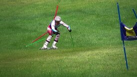 Pistenspaß auf grünem Gras