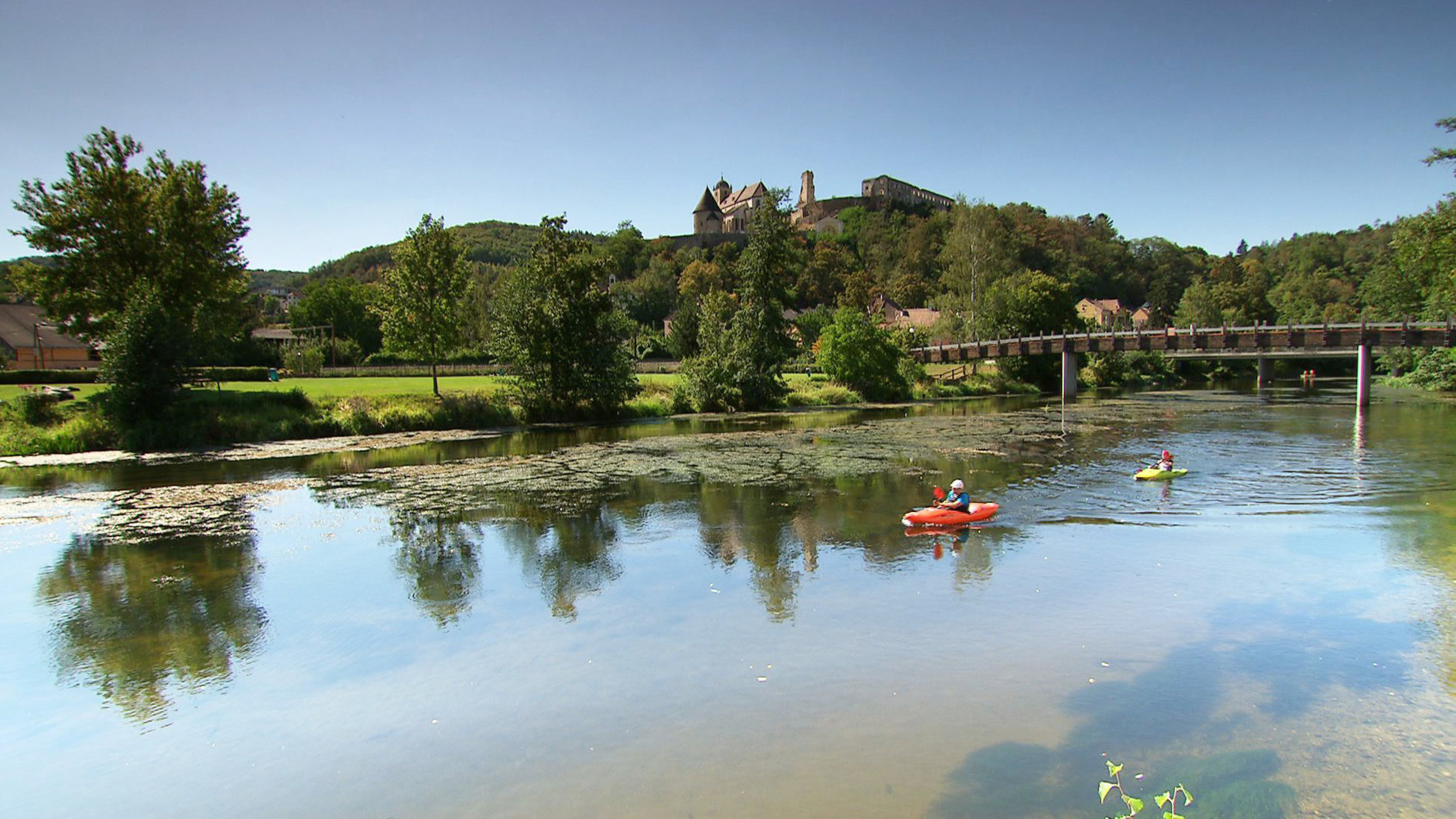 "Ein Sommer wie früher ... Das Kamptal in Niederösterreich": Kajakfahrer Gars am Kamp