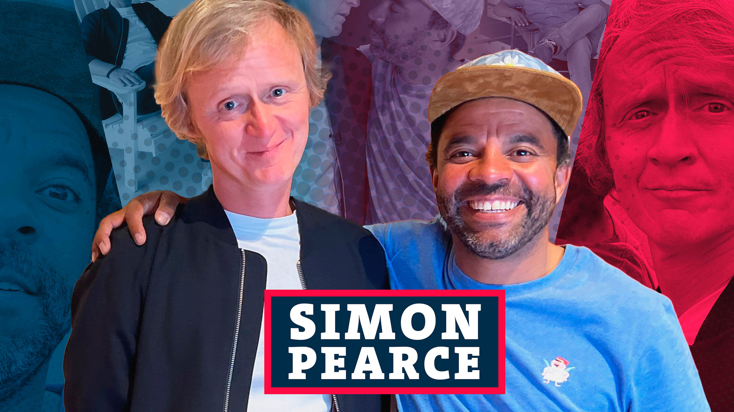 "Kurzstrecke mit Pierre M. Krause": Von links:  Pierre M. Krause , Simon Pearce